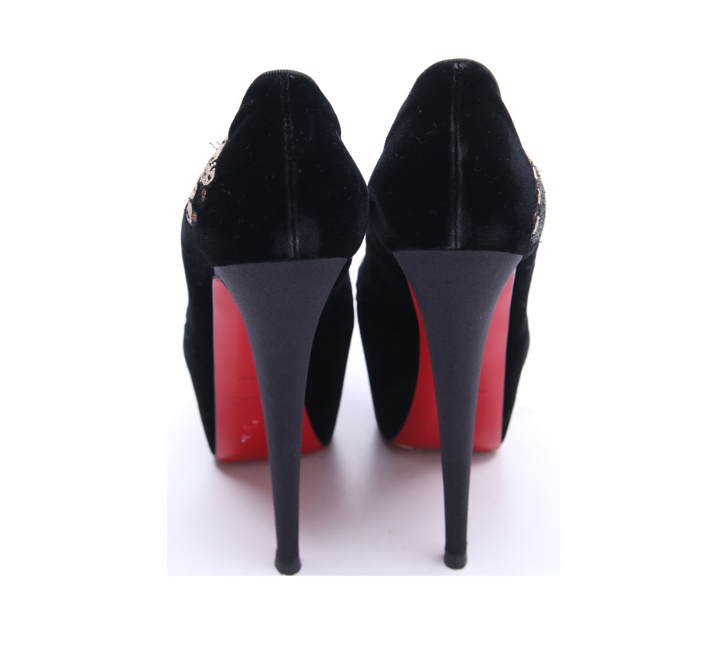 Christian Louboutin Black Velvet Heels