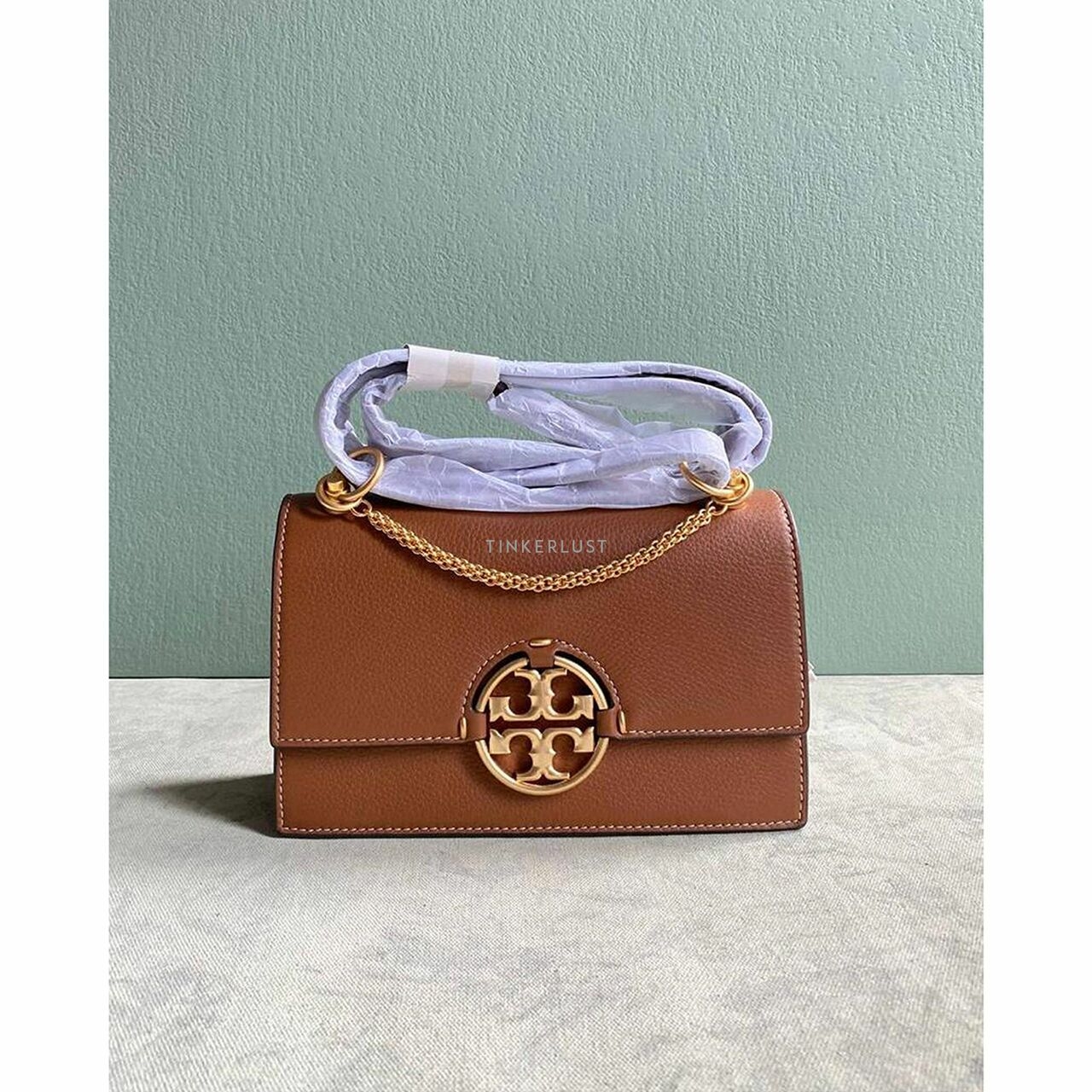 Tory Burch Miller Small Flap Shoulder Bag Light Umber