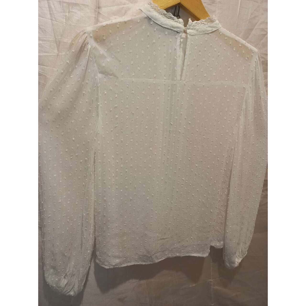 Zara White Blouse