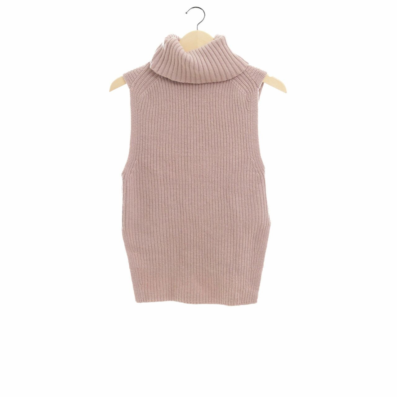 UNIQLO Light Brown Turtle Neck Sleeveless