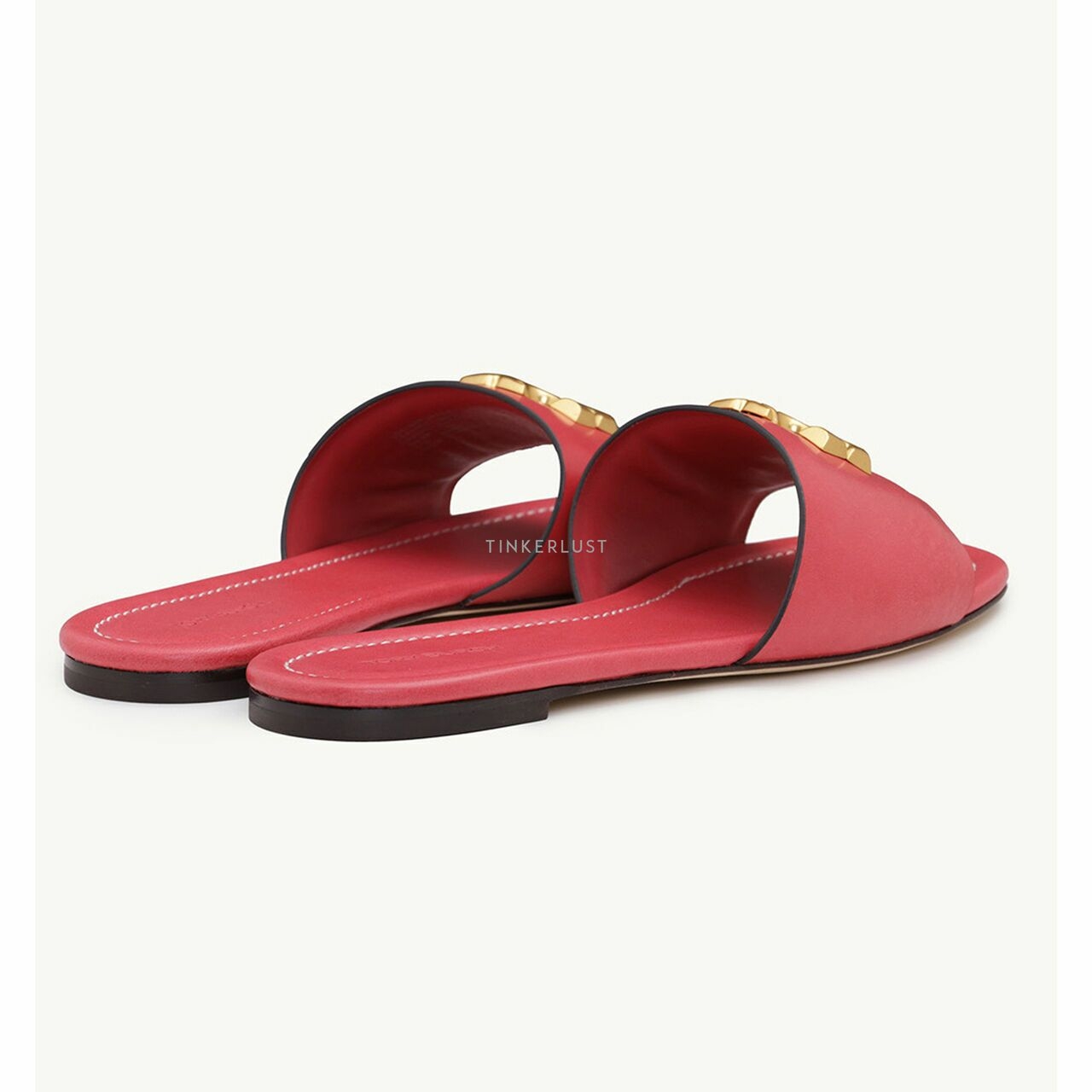 Tory Burch Women Eleanor Slide in Bordeaux Smooth Leather GHW