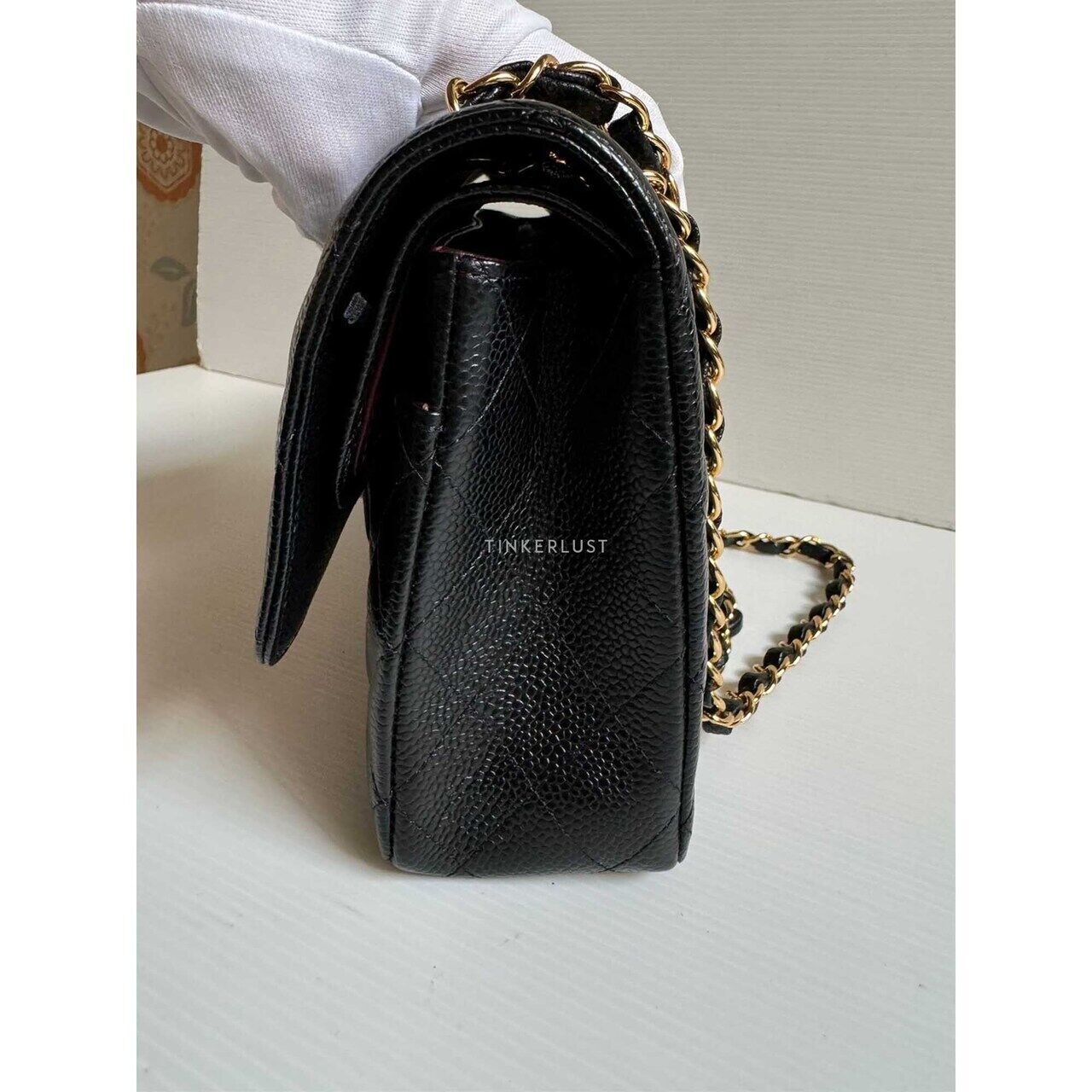 Chanel Classic Medium Black Caviar GHW # 24 Shoulder Bag