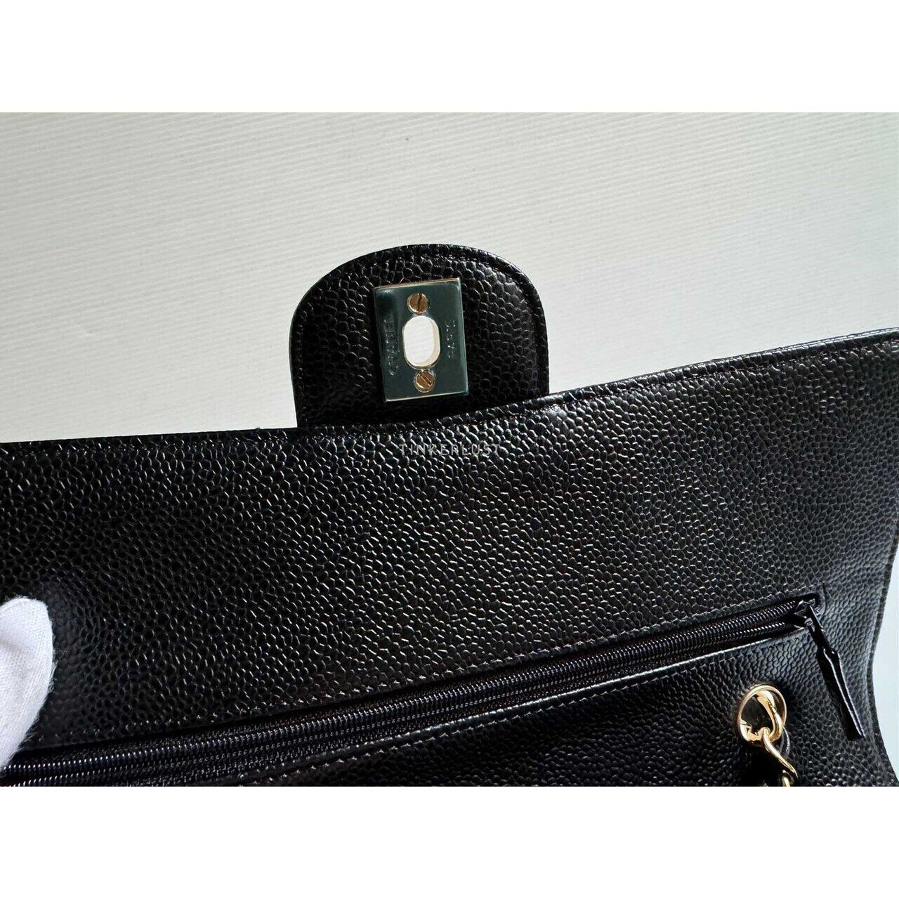 Chanel Classic Medium Black Caviar GHW # 24 Shoulder Bag