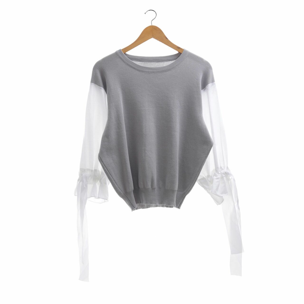 Private Collection Grey & White Blouse