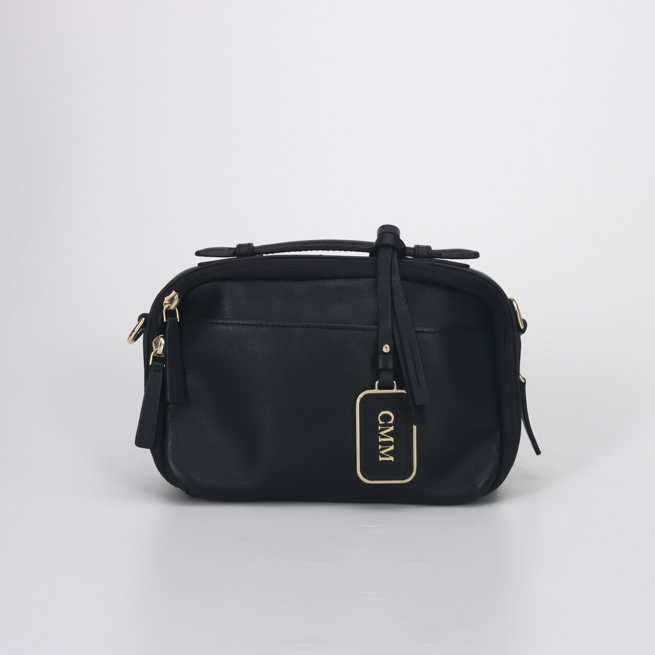 Tumi Marcie Black Leather Crossbody Bag