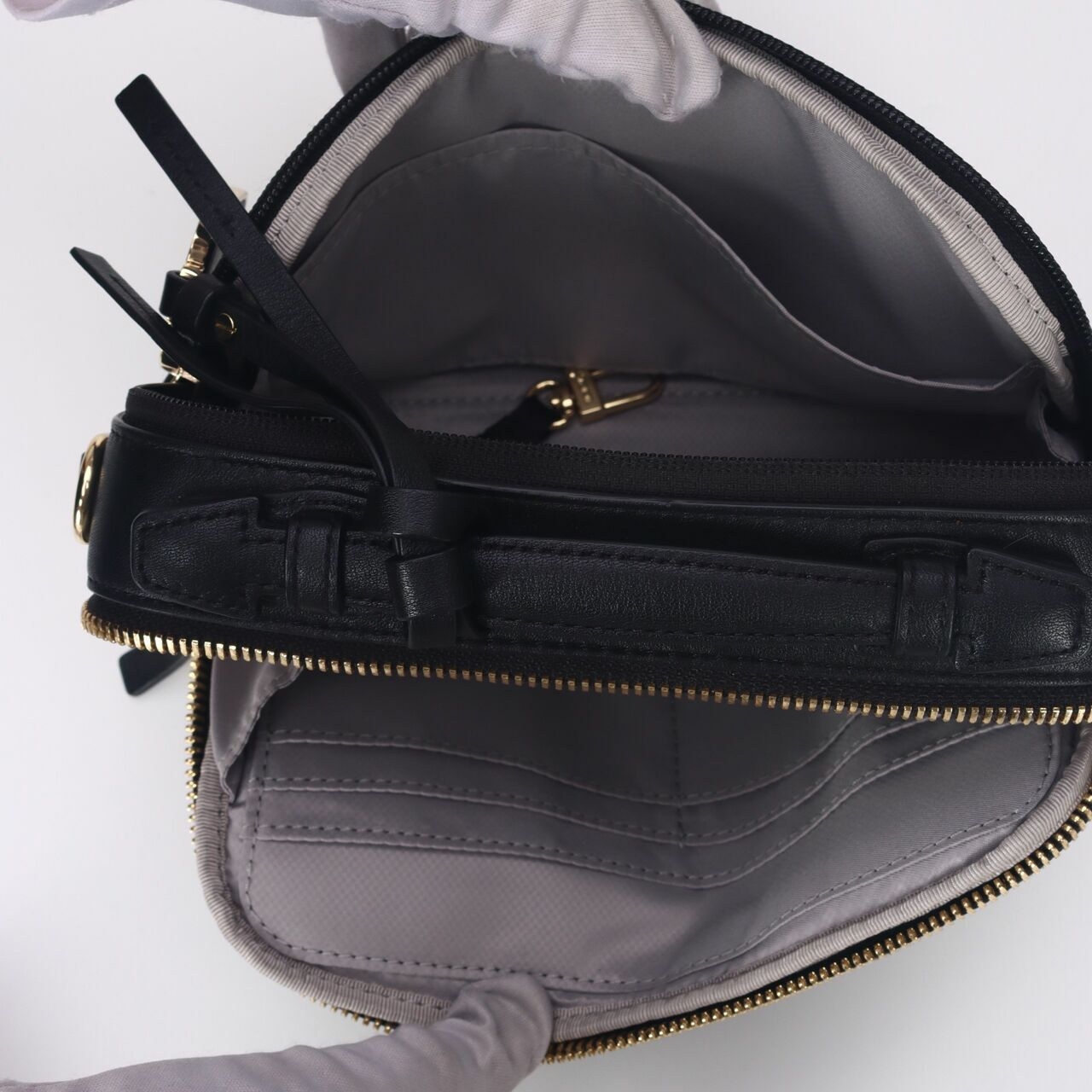 Tumi Marcie Black Leather Crossbody Bag