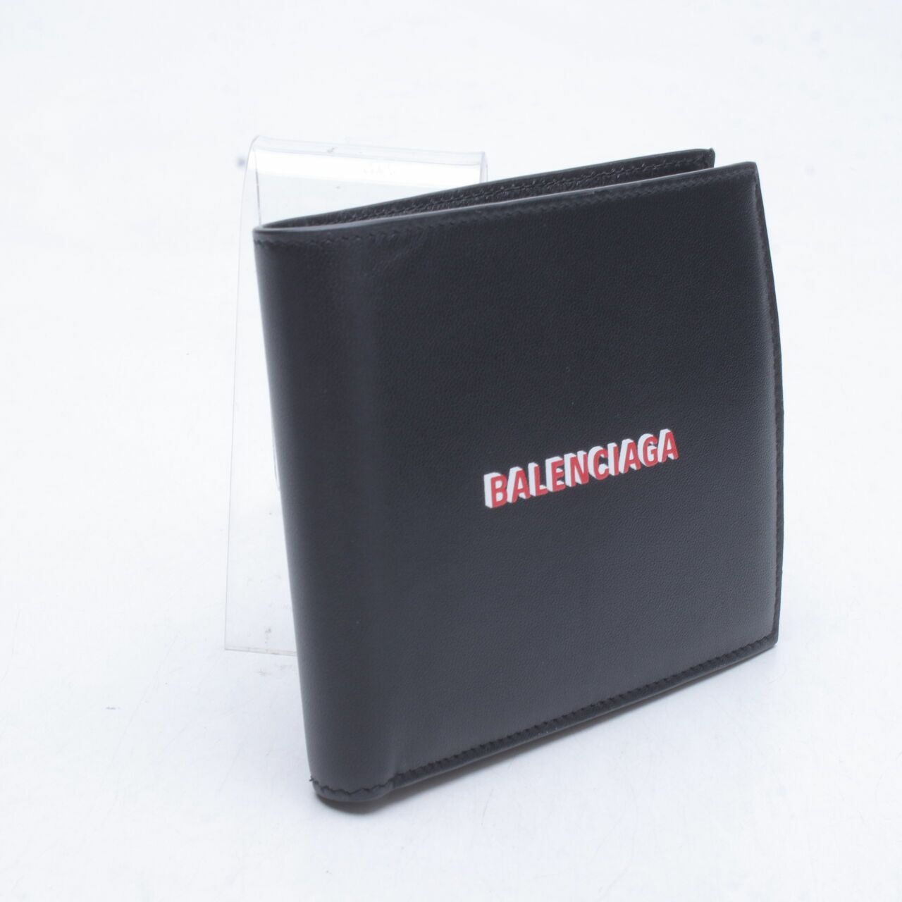 Balenciaga Logo Bifold Wallet Black