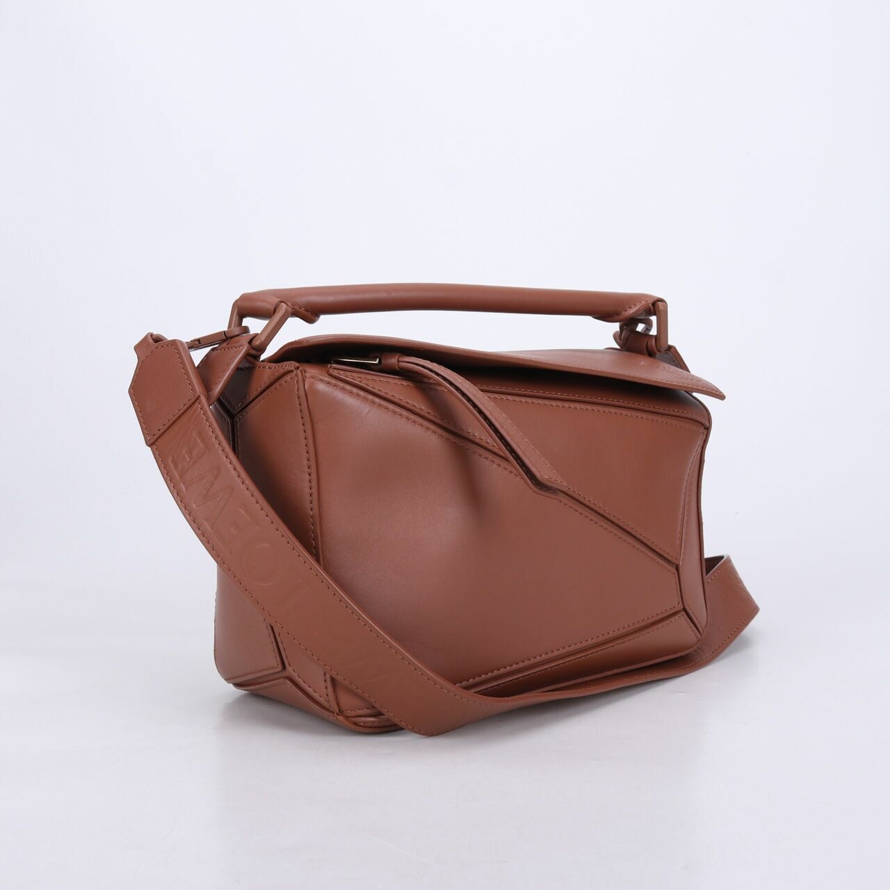 Loewe Puzzle Small Leather Tan Sling Bag