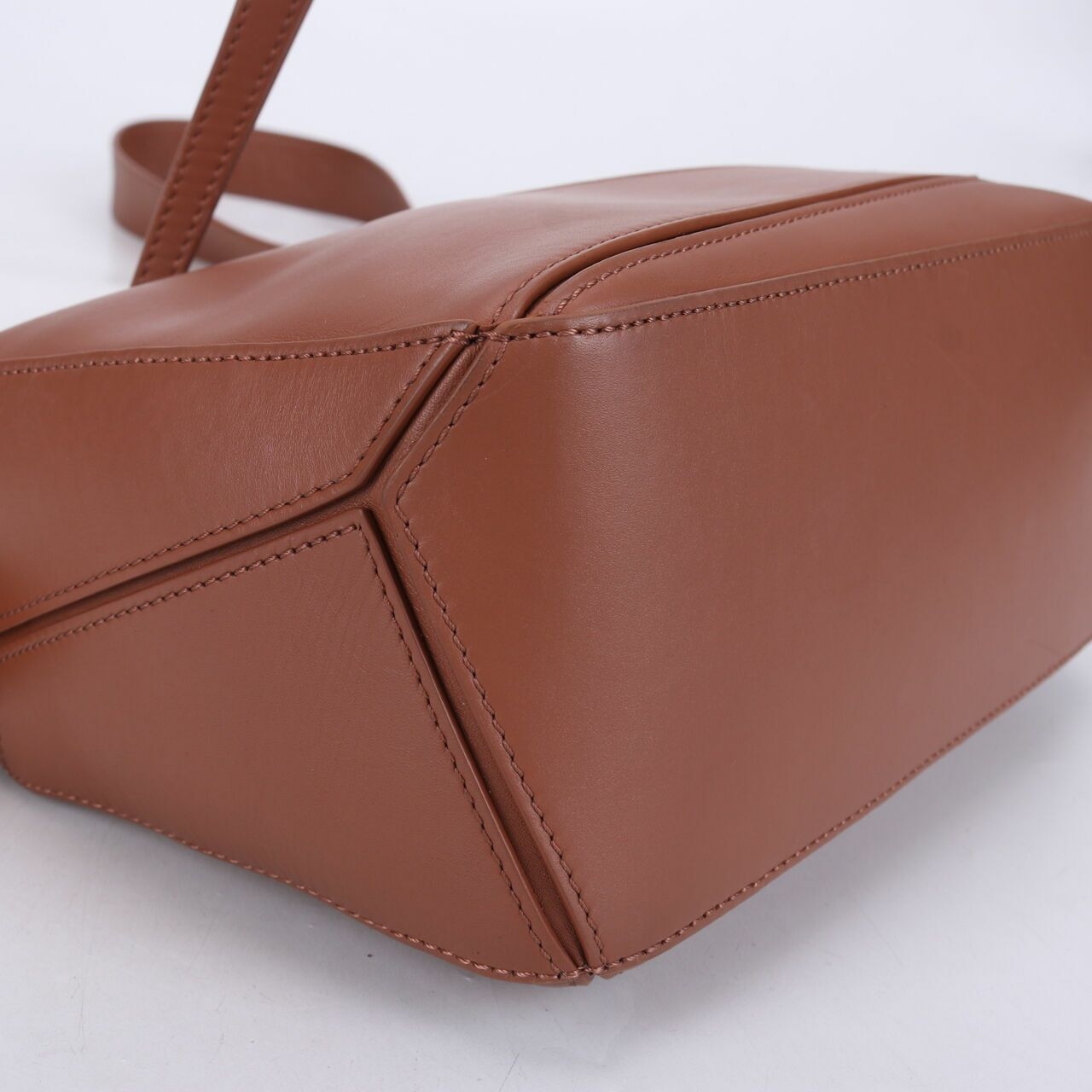 Loewe Puzzle Small Leather Tan Sling Bag