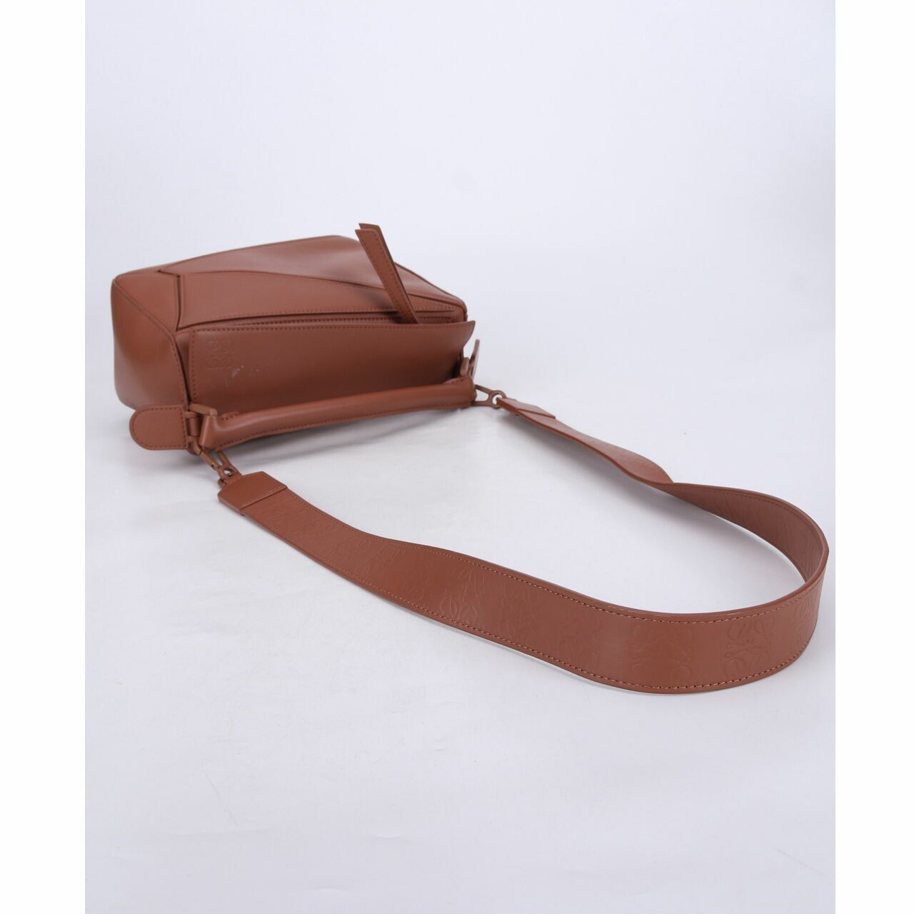 Loewe Puzzle Small Leather Tan Sling Bag