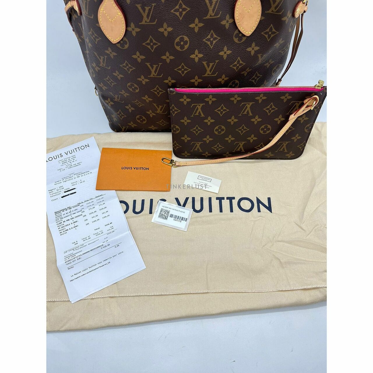 Louis Vuitton Neverfull MM Mono Pivoine 2020 Tote Bag