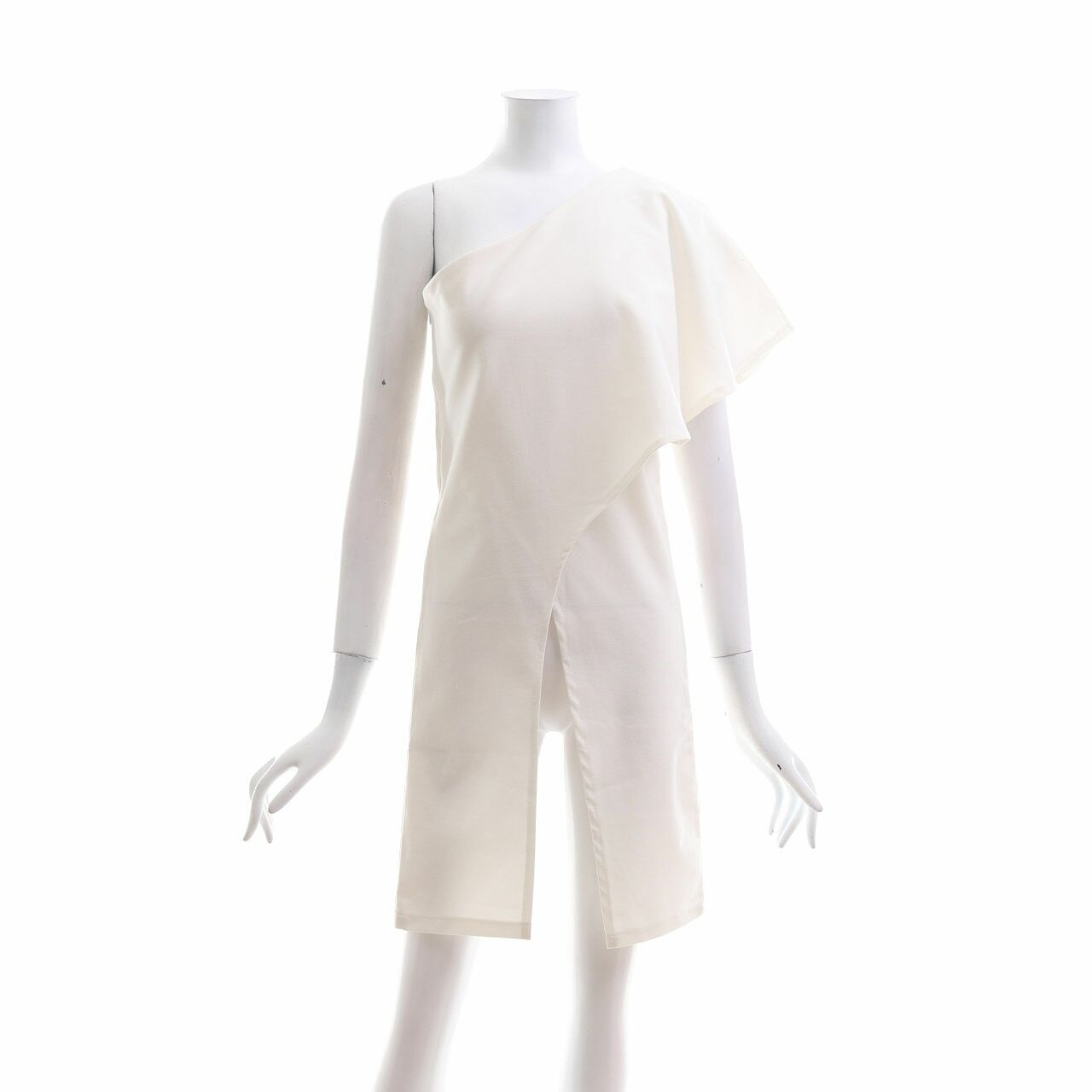 Private Collection Off White One Shoulder Sleeveless