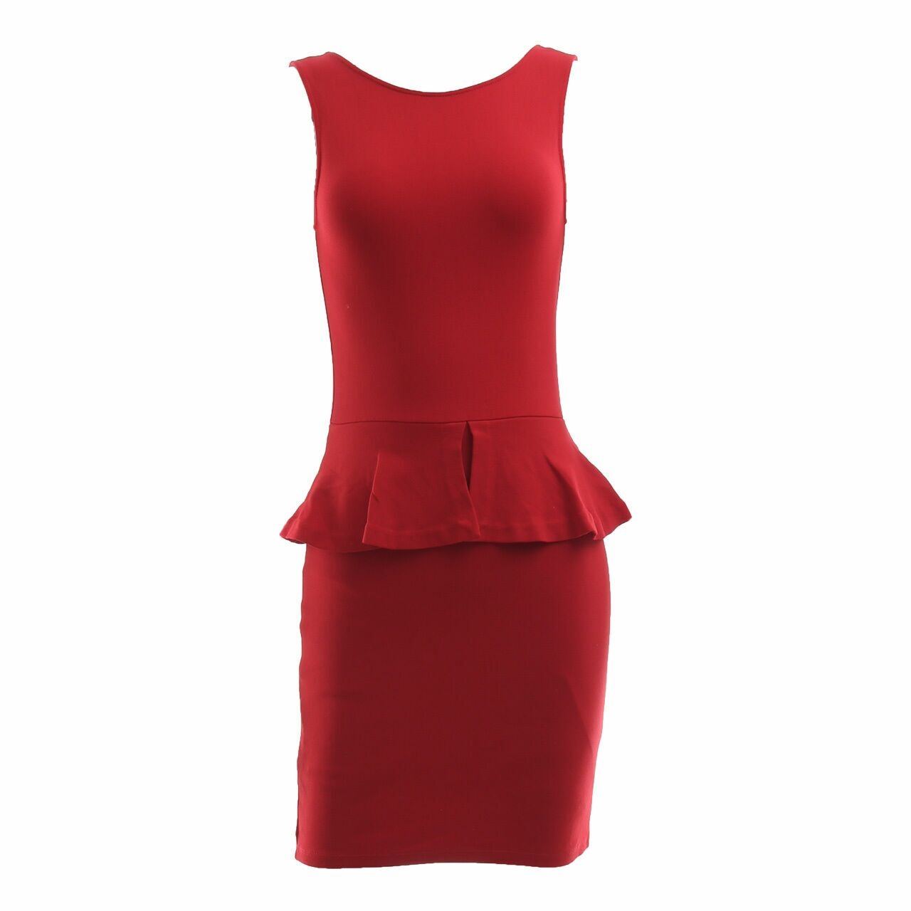 Zara Red V-Back Mini Dress