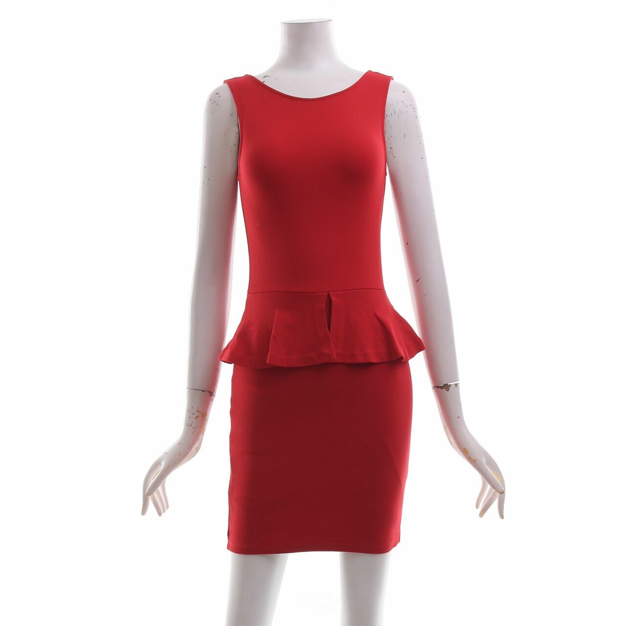 Zara Red V-Back Mini Dress