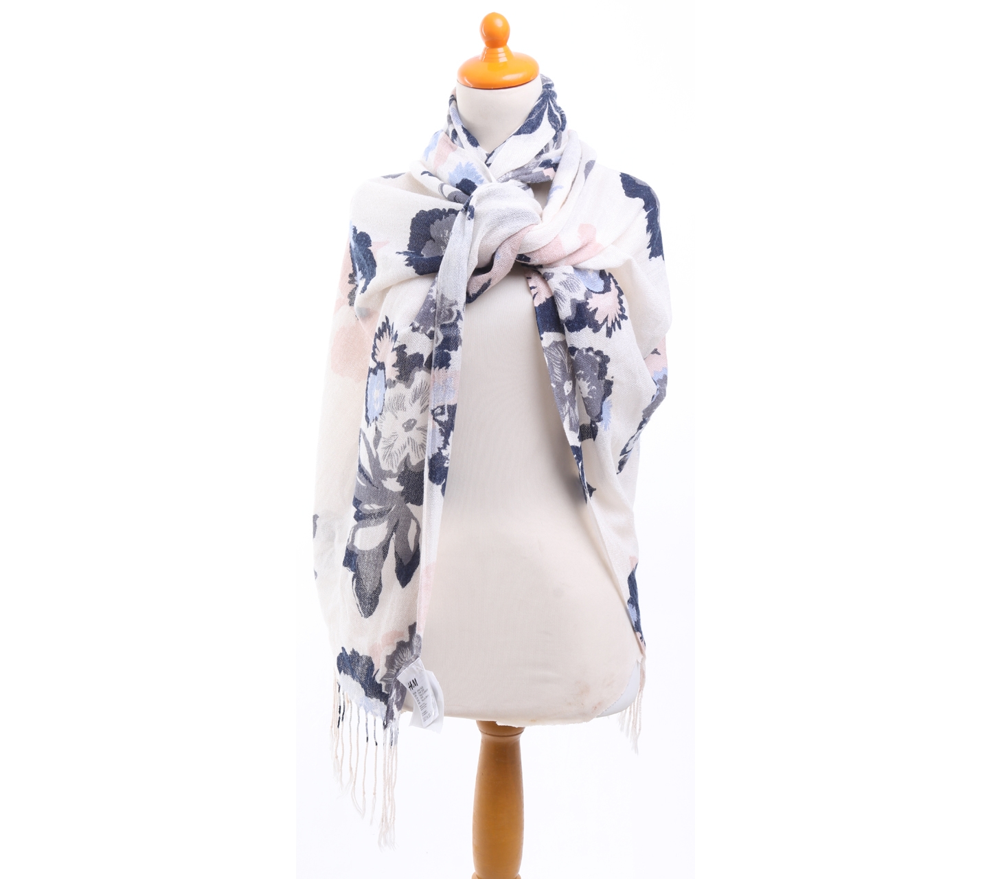 H&M Multi Colour Floral Knit Scarf