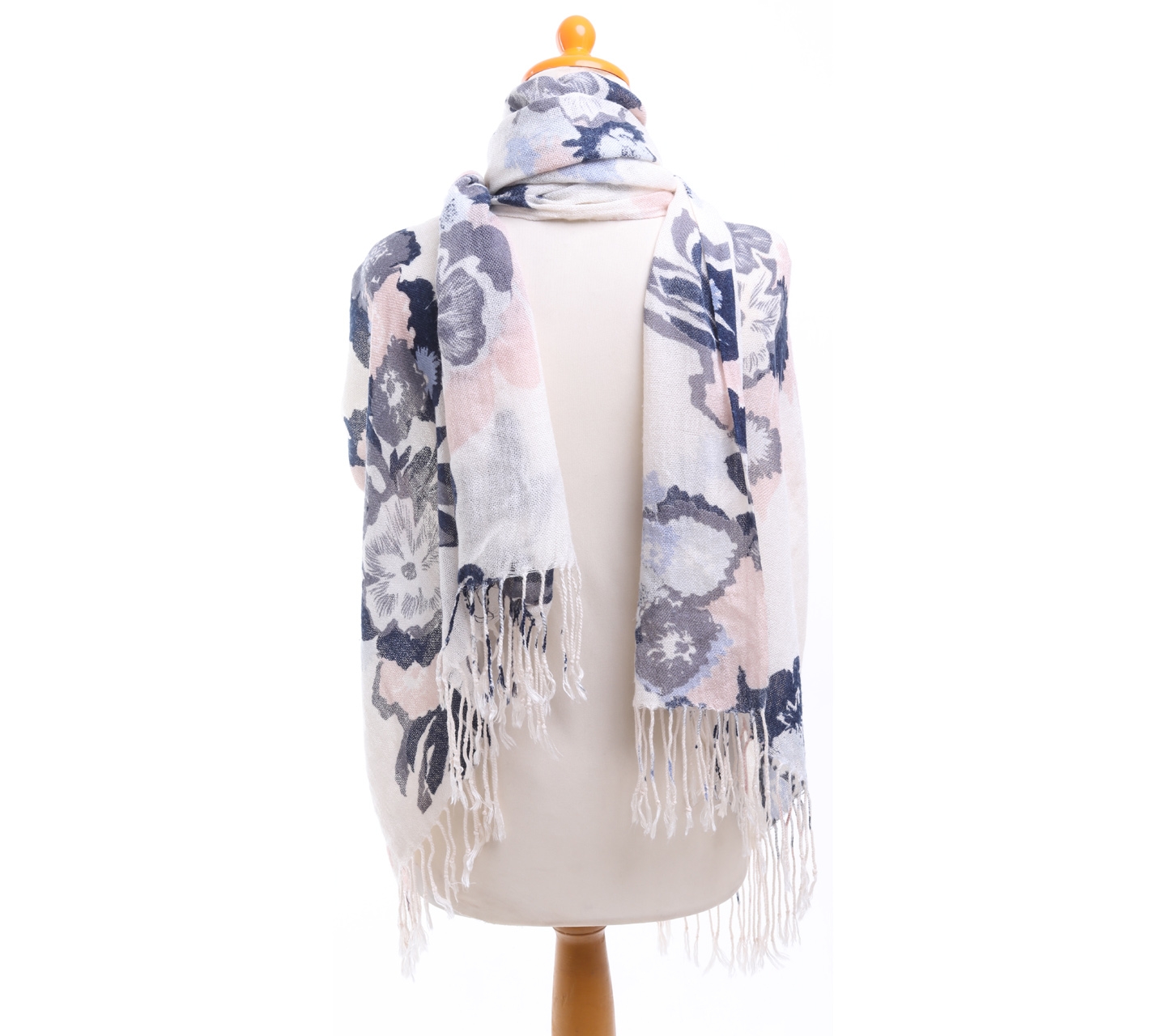 H&M Multi Colour Floral Knit Scarf