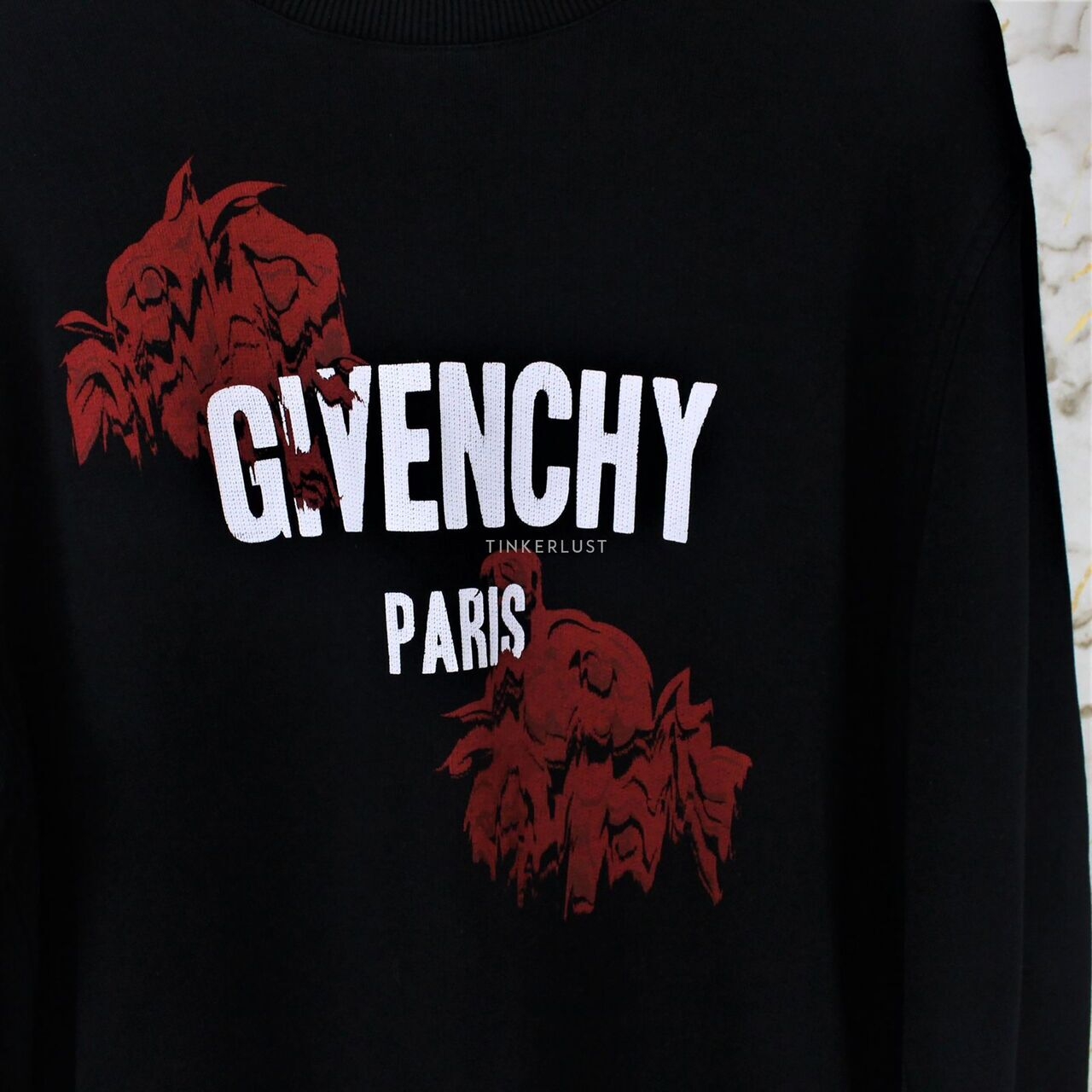 Givenchy Black Rose Sweater