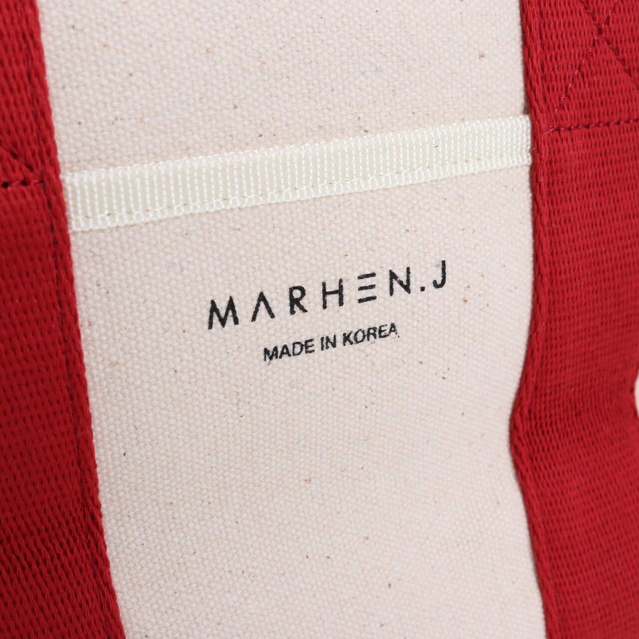 Marhen J Red & Off White Satchel Bag