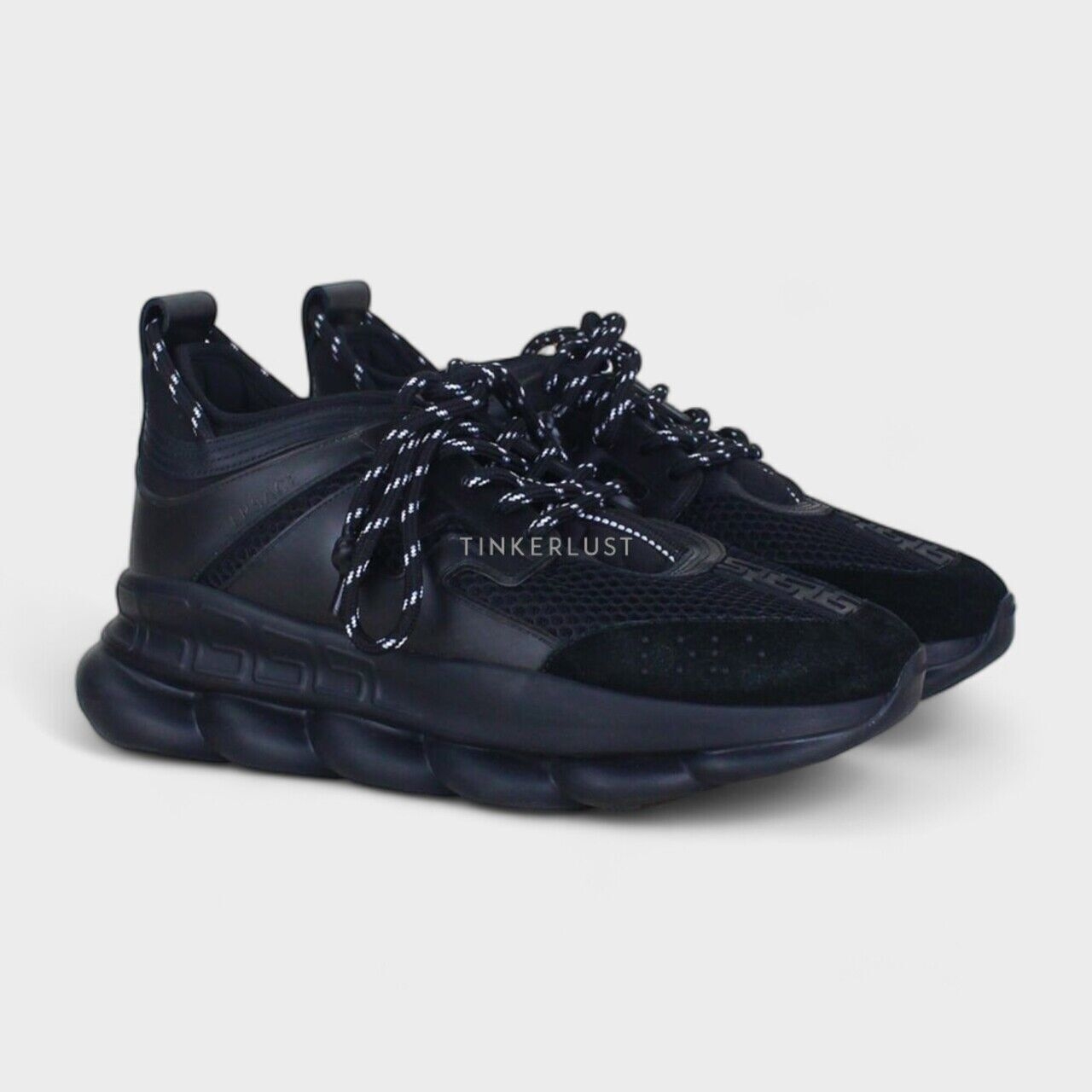 Versace Black Trigreca Sneakers