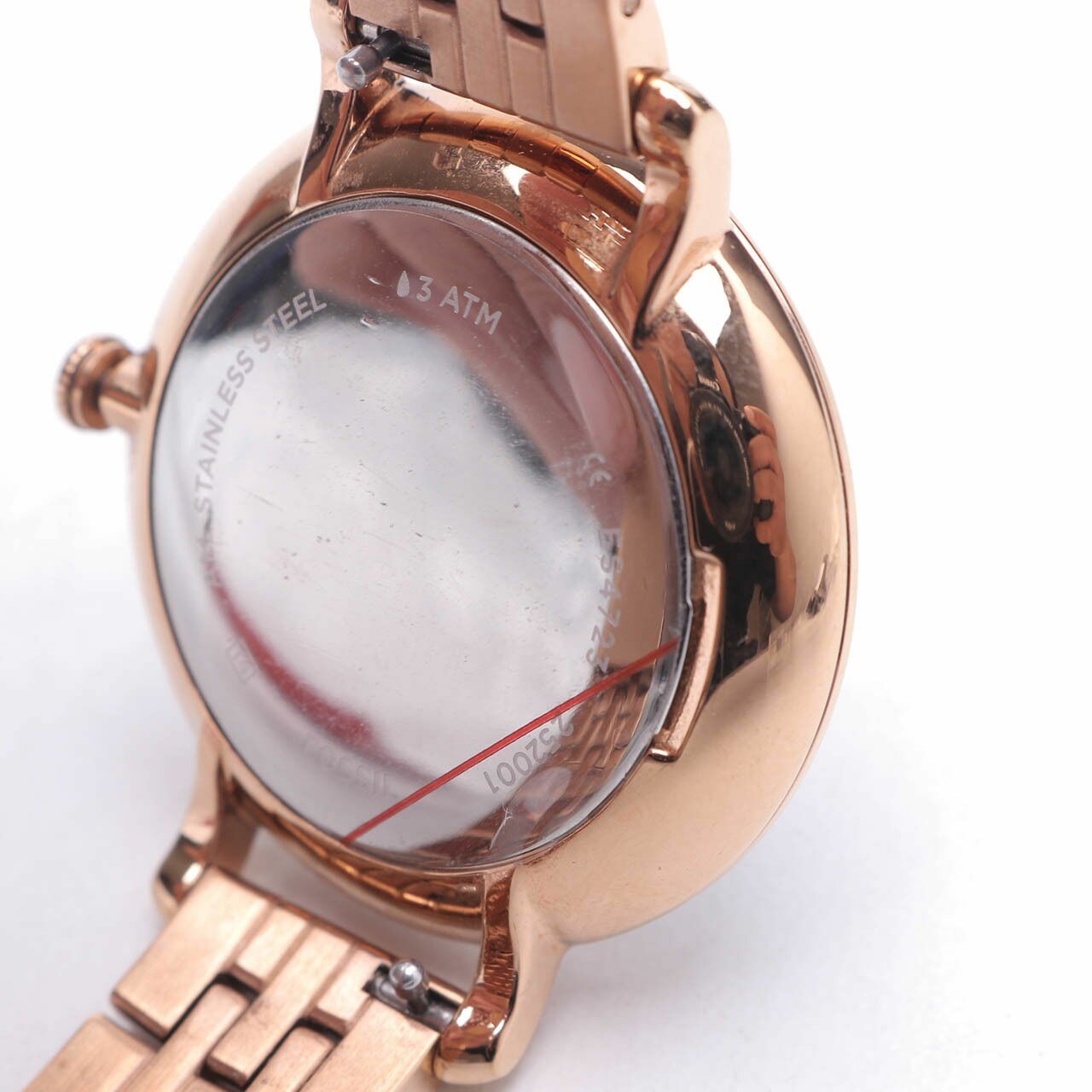 Jacqueline Three-Hand Rose Gold-Tone Stainless Steel Watch