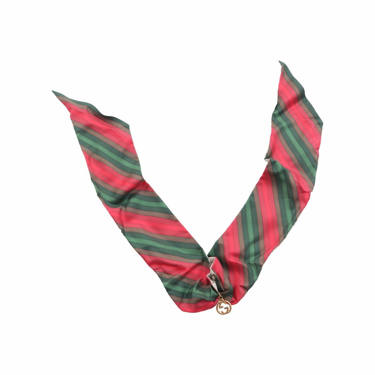 Gucci Silk Gold Charm Wrap Scarf	