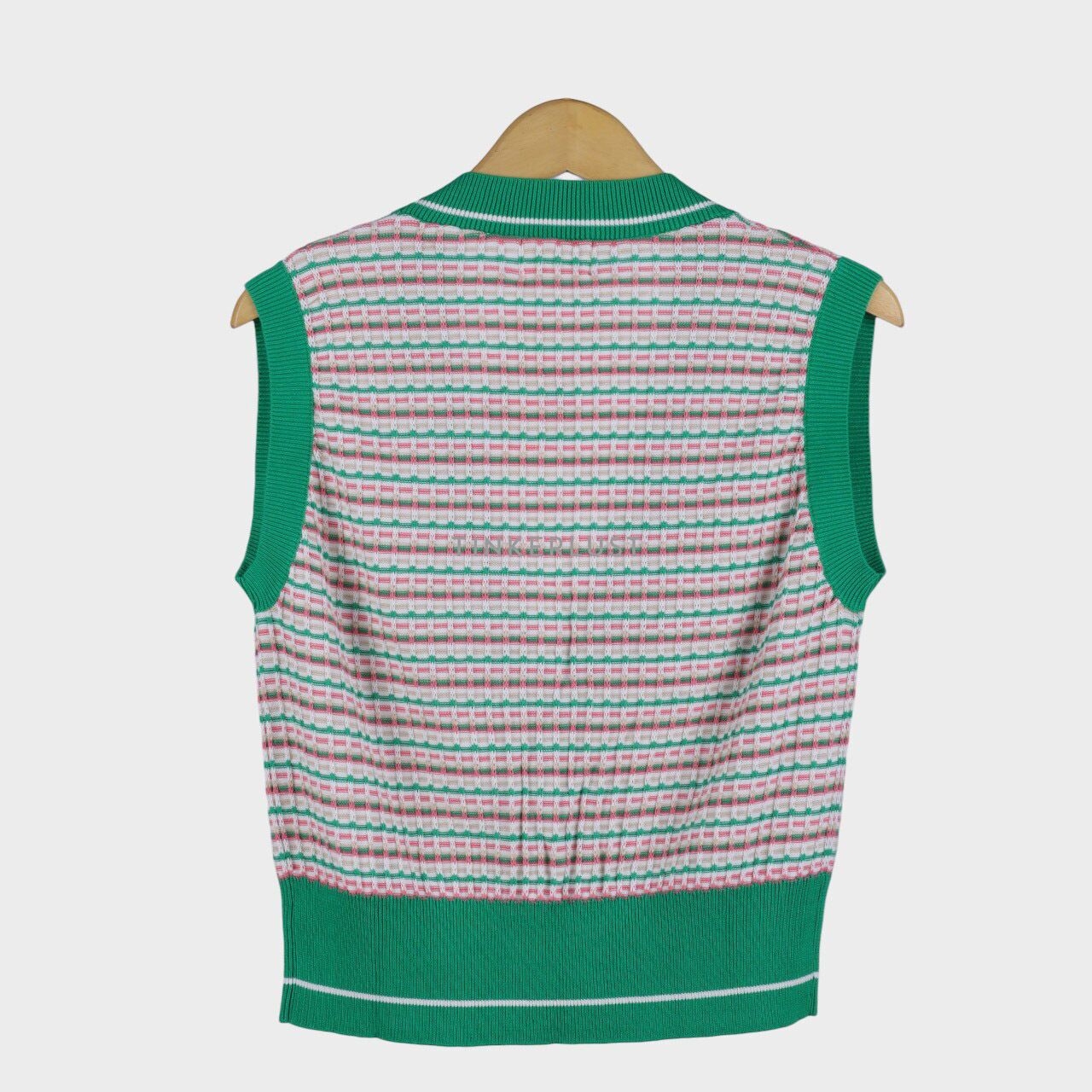 Sissae Green & Multi Knit Vest