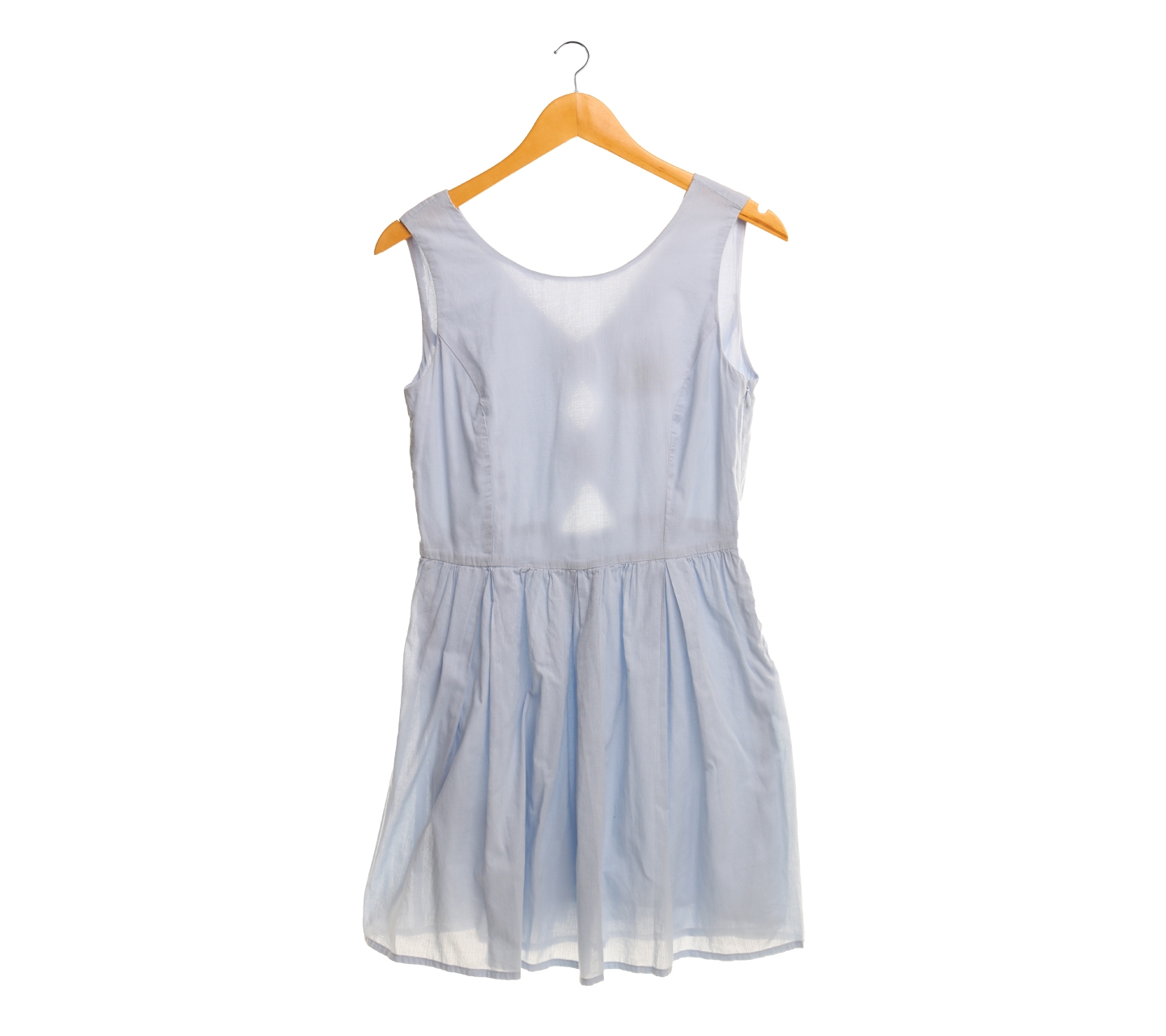 Mango Light Blue Mini Dress