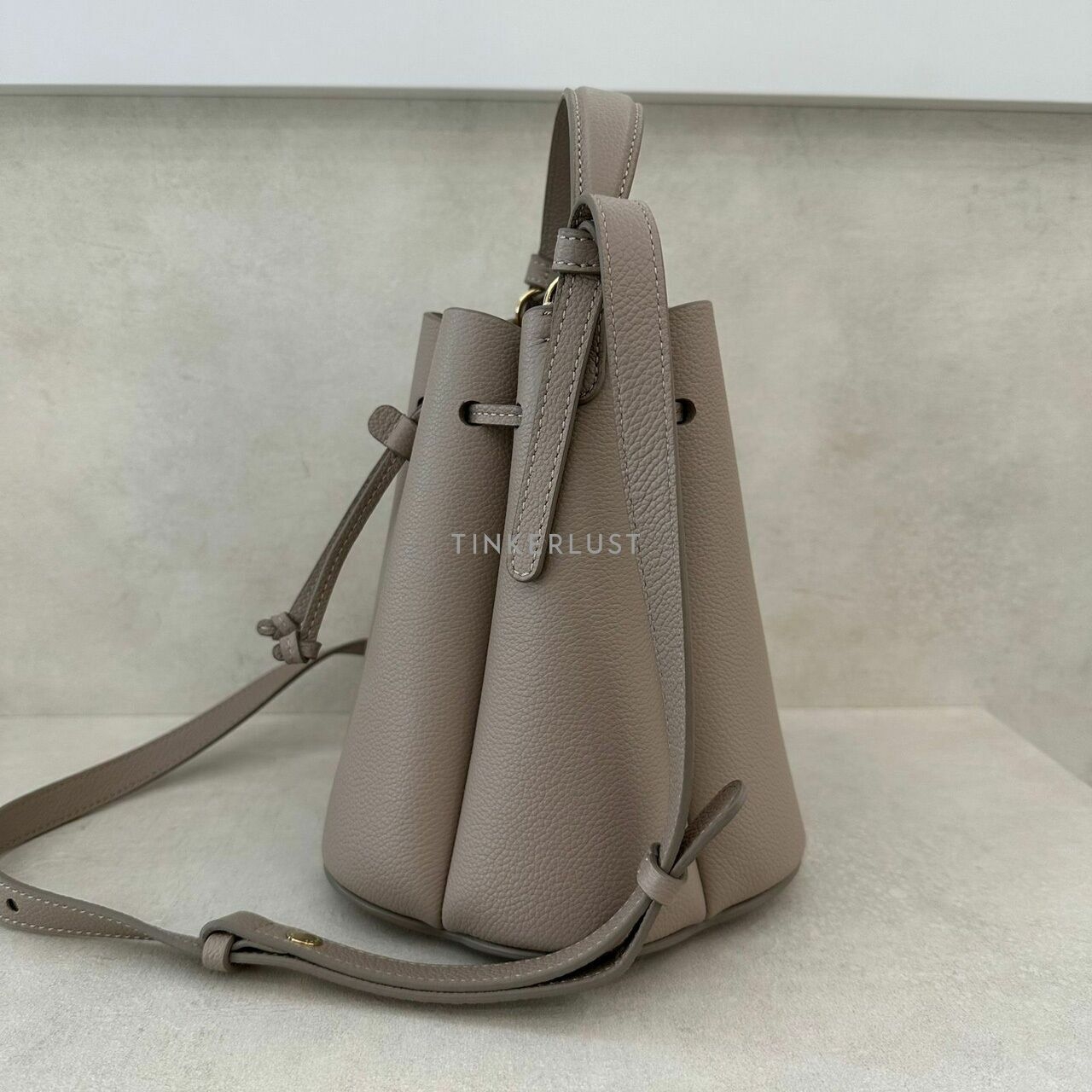 Polene Numero Huit Mini Taupe Sling Bag