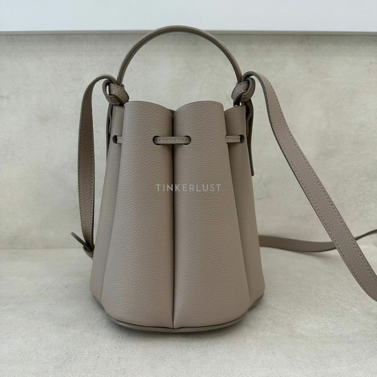 Polene Numero Huit Mini Taupe Sling Bag