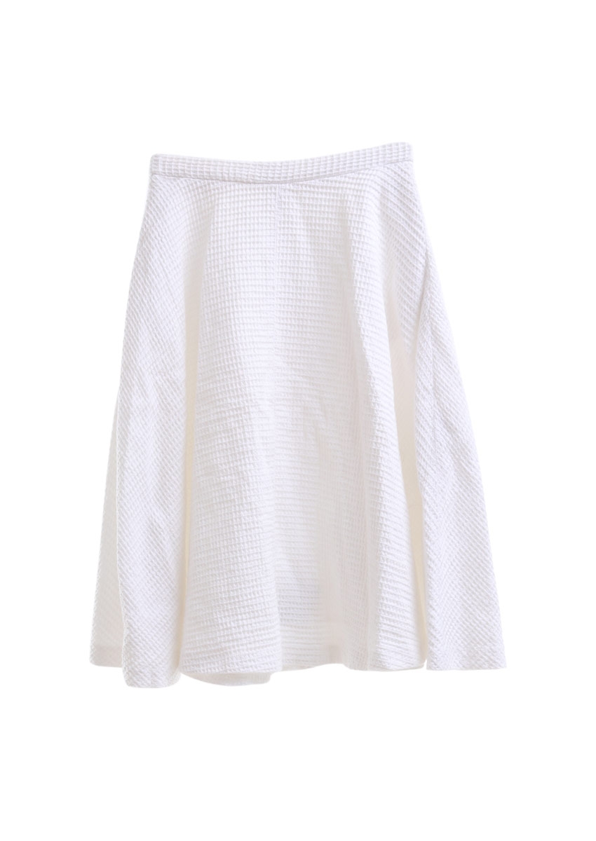 Zara White Midi Skirt