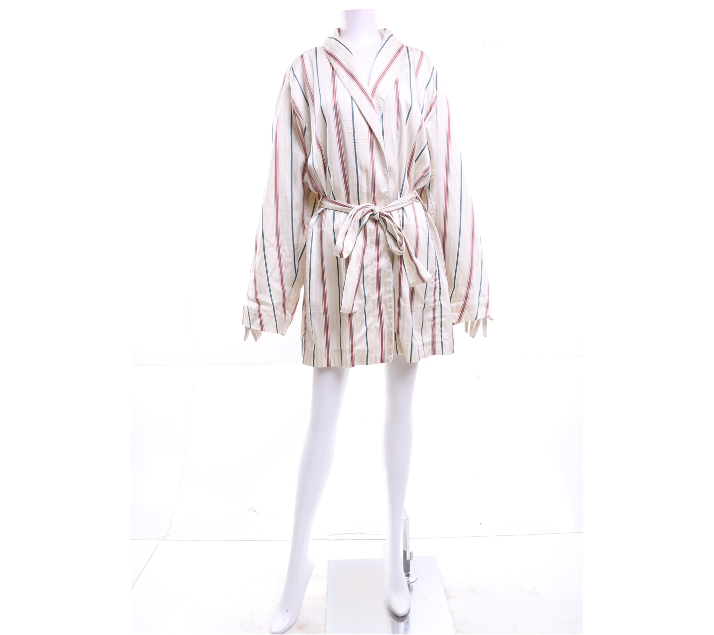 H&M Cream Striped Outerwear