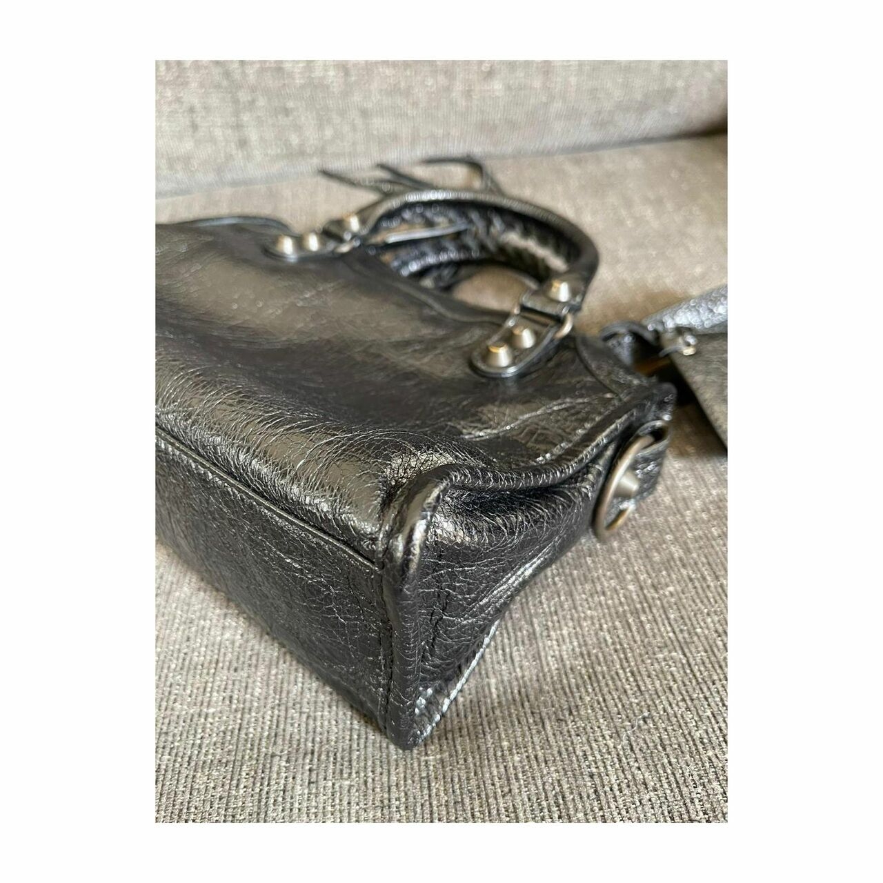 Balenciaga Mini City Classic All Black Satchel Bag