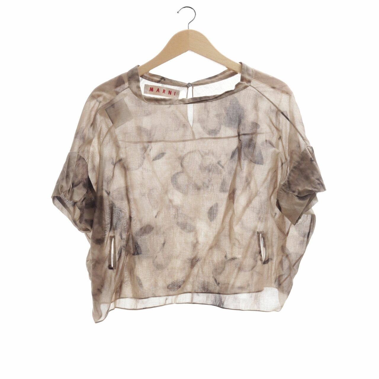 Marni Brown Printed Blouse