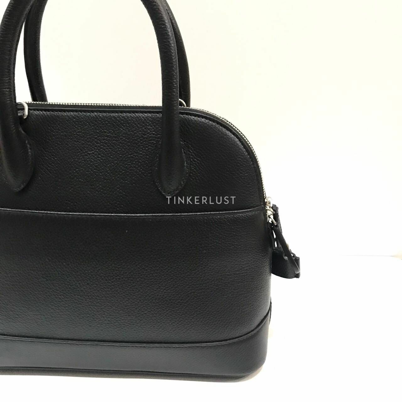 Balenciaga Ville Small Graffiti Black Leather Logo White Satchel