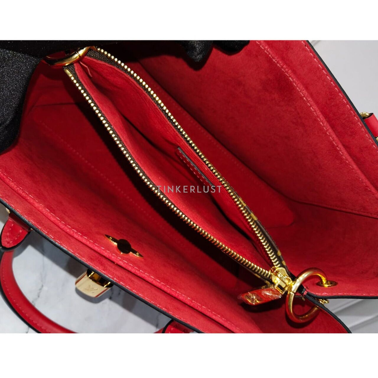 Louis Vuitton Flower Red Monogram 2018 GHW Satchel