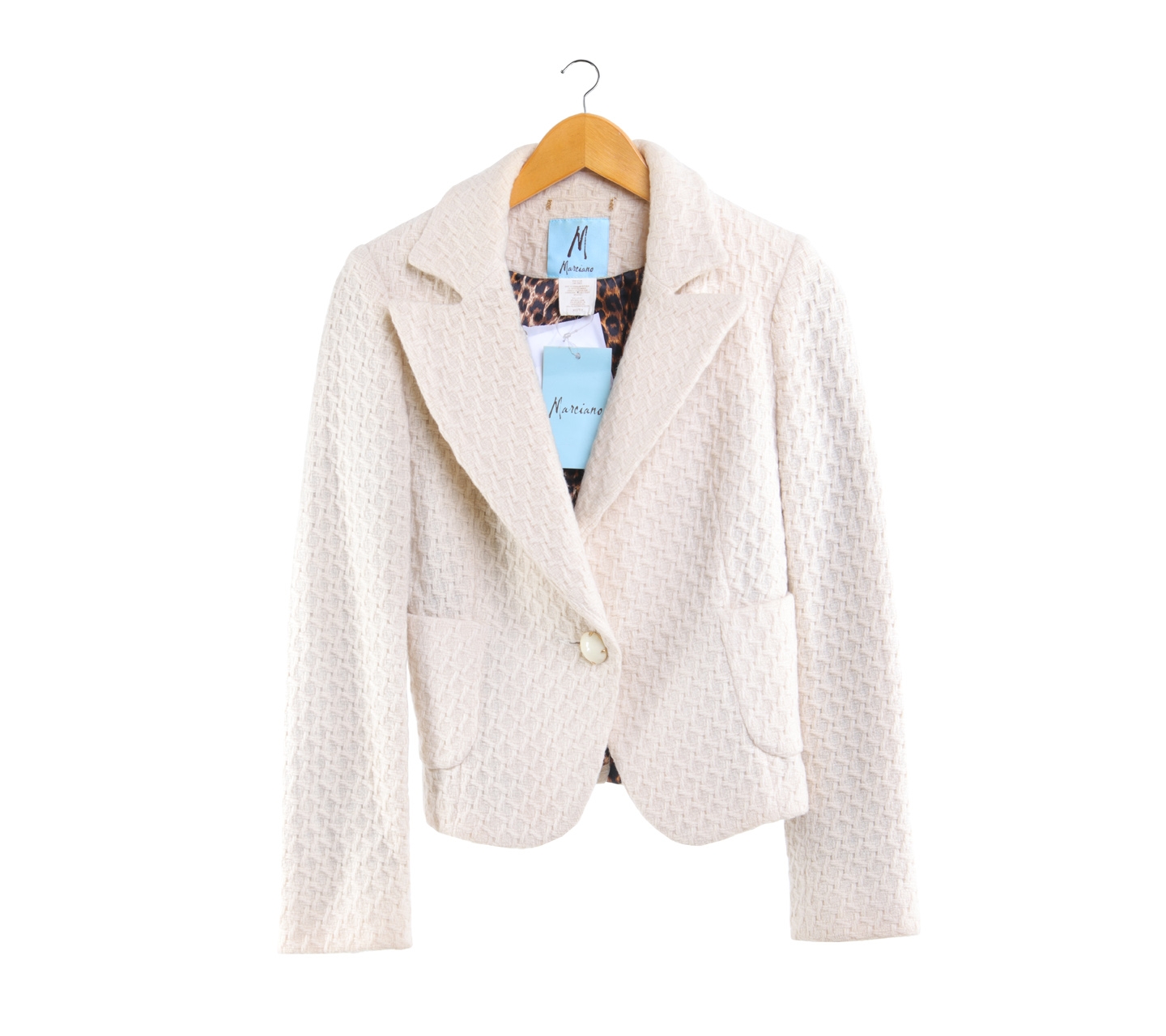 Guess Cream Marciano Knit Blazer