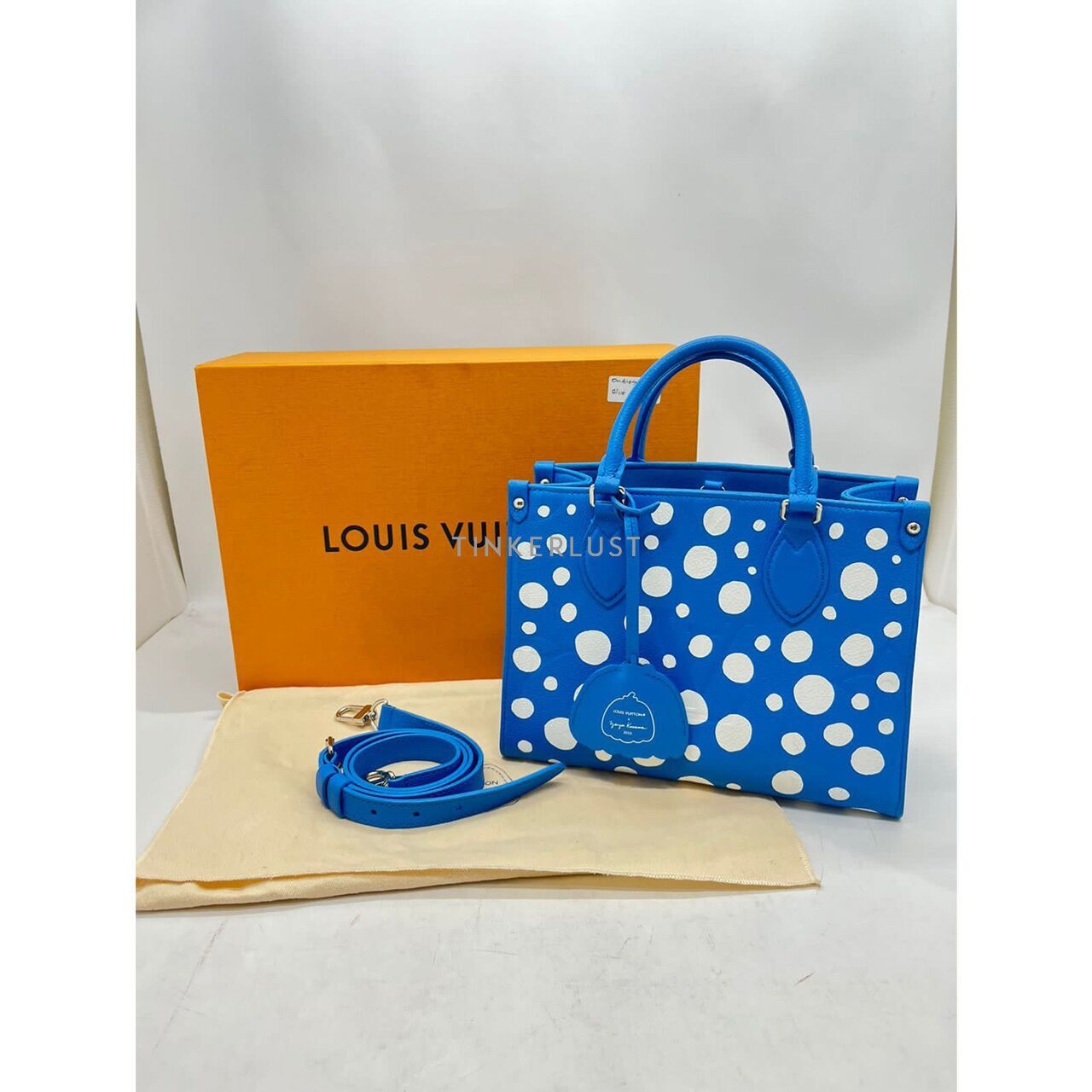 Louis Vuitton OnTheGo Yayoi PM Blue Chip Satchel