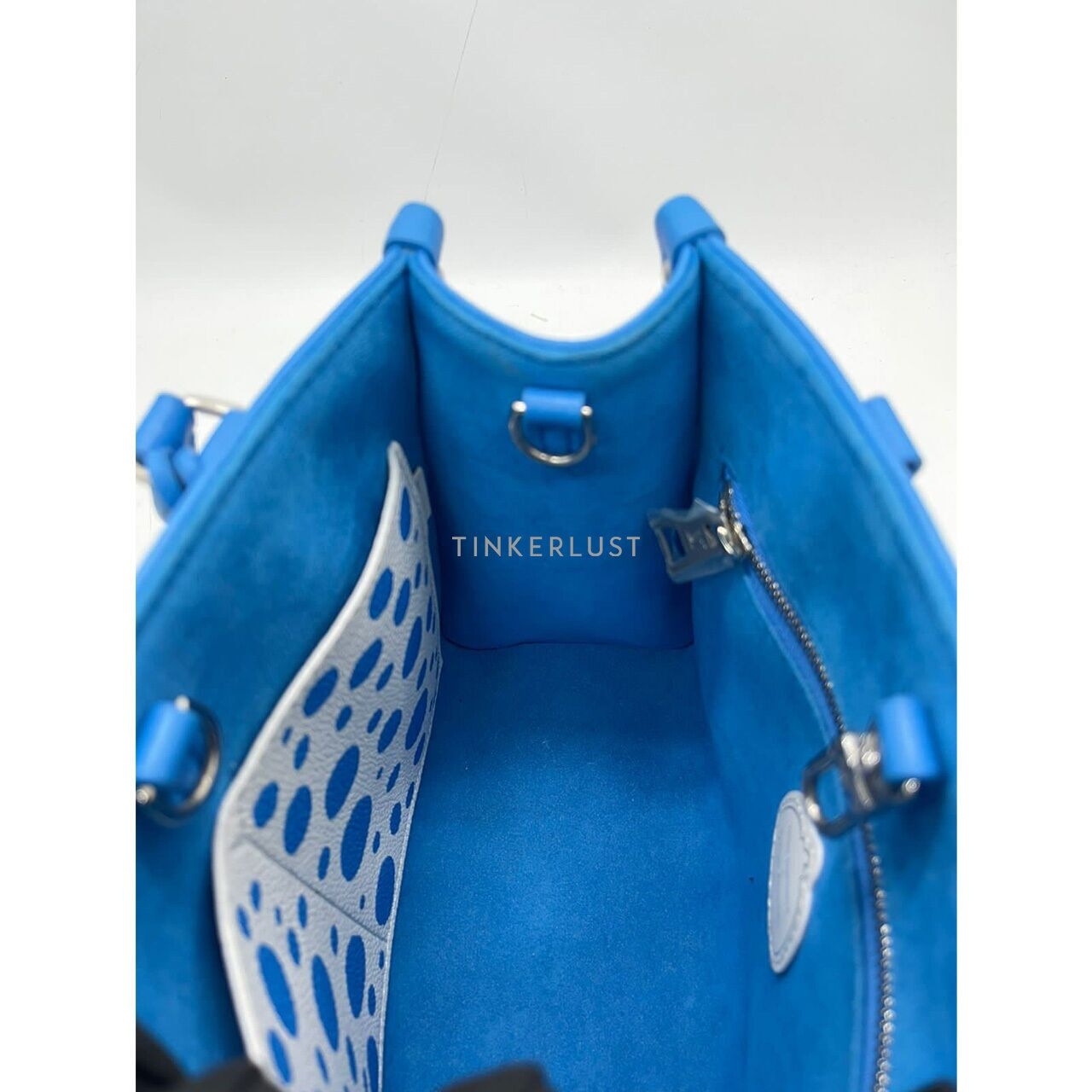 Louis Vuitton OnTheGo Yayoi PM Blue Chip Satchel