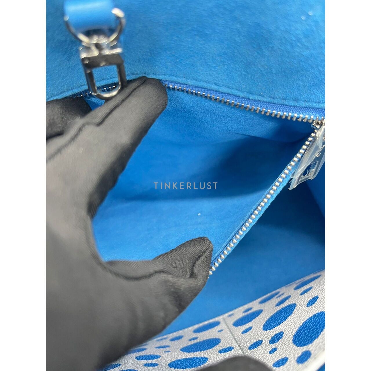 Louis Vuitton OnTheGo Yayoi PM Blue Chip Satchel