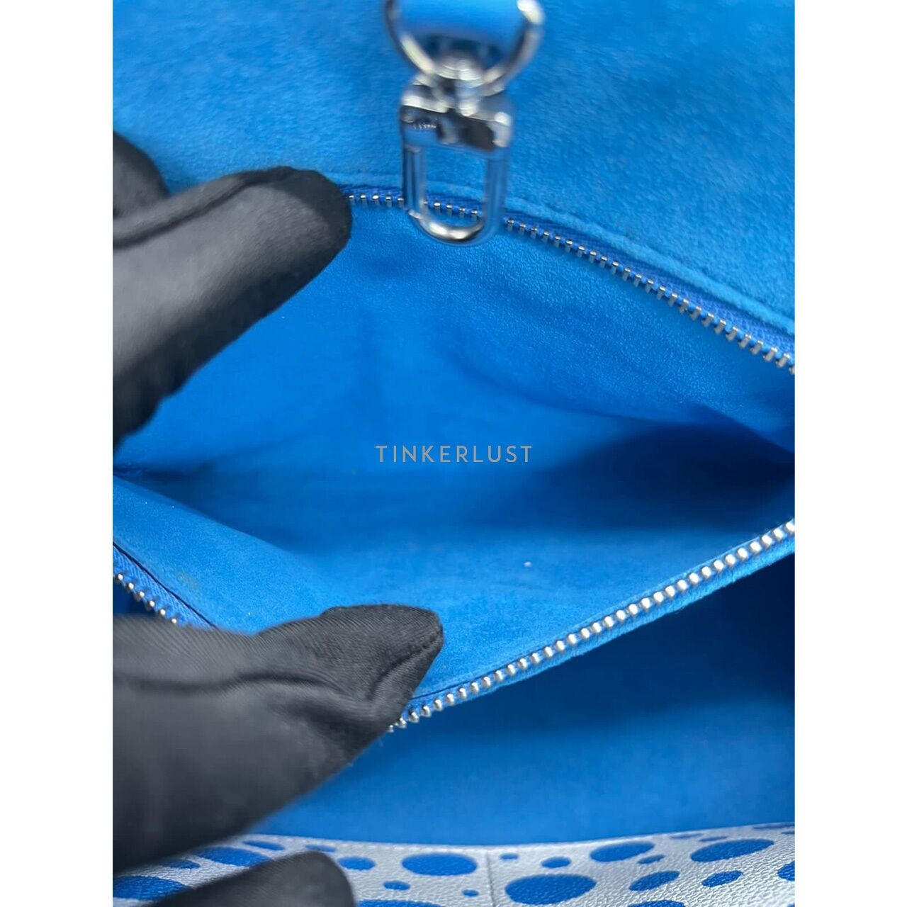 Louis Vuitton OnTheGo Yayoi PM Blue Chip Satchel