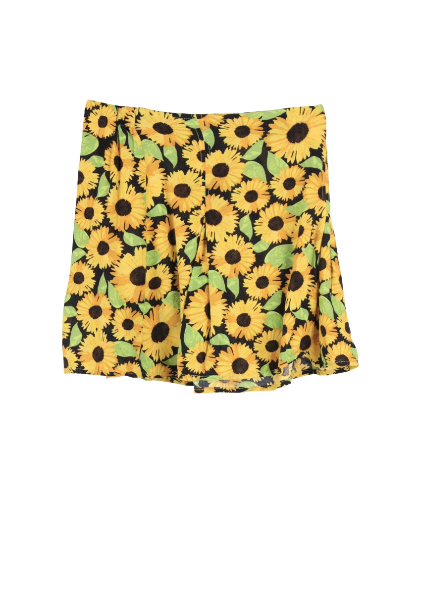 H&M Yellow Floral Skirt