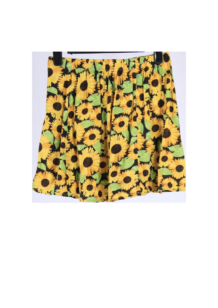 H&M Yellow Floral Skirt