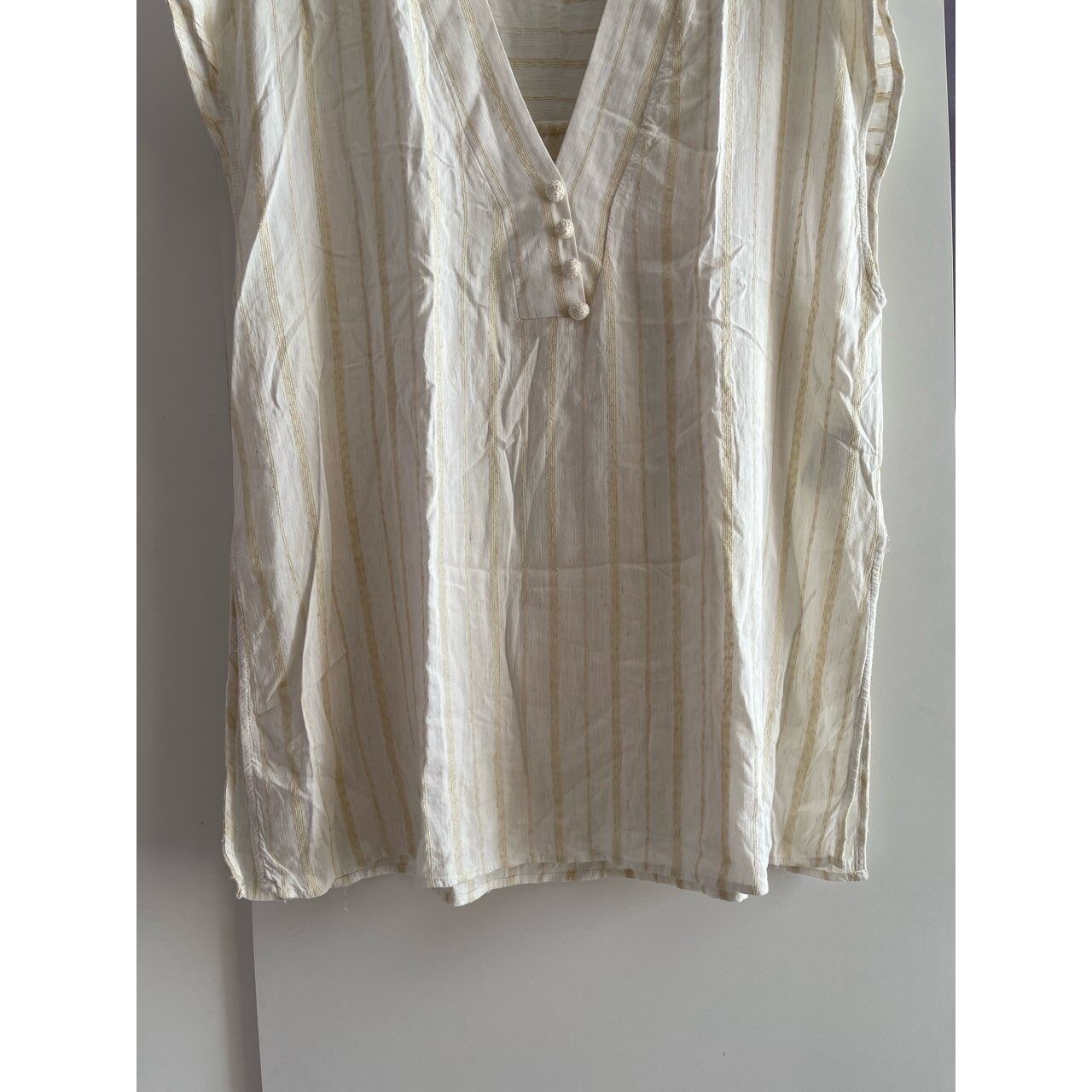 Zara Broken White Stripes Blouse