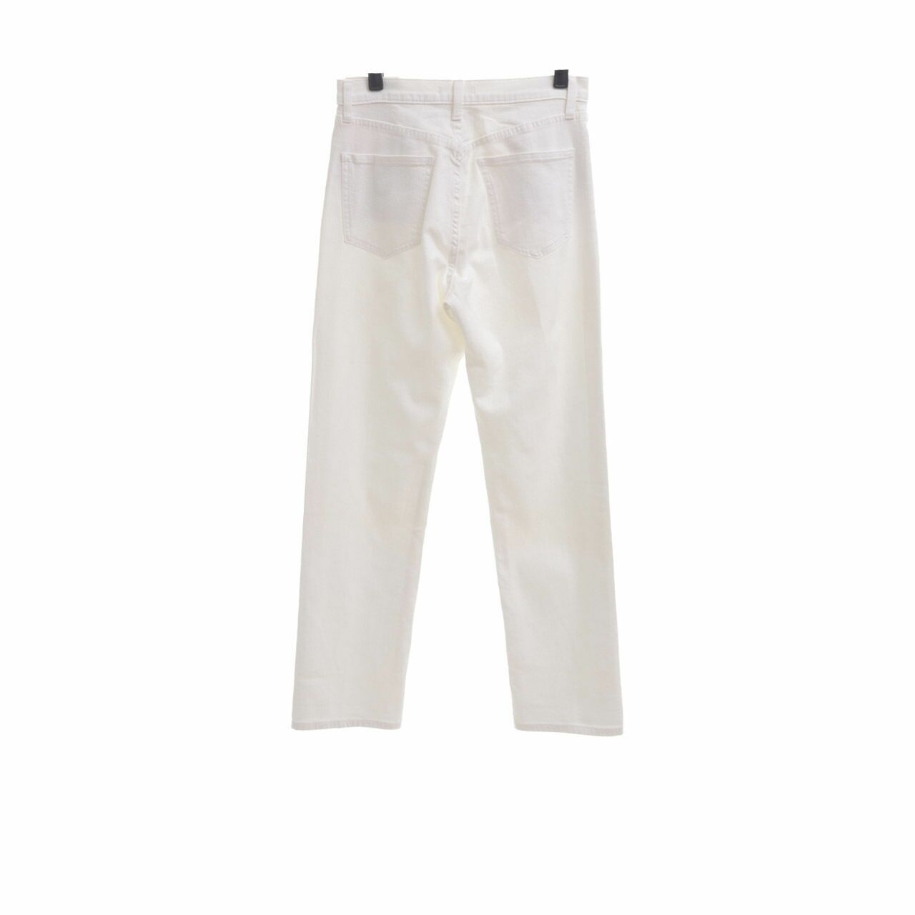 UNIQLO Off White High Rise Boyfriend Fit Long Pants