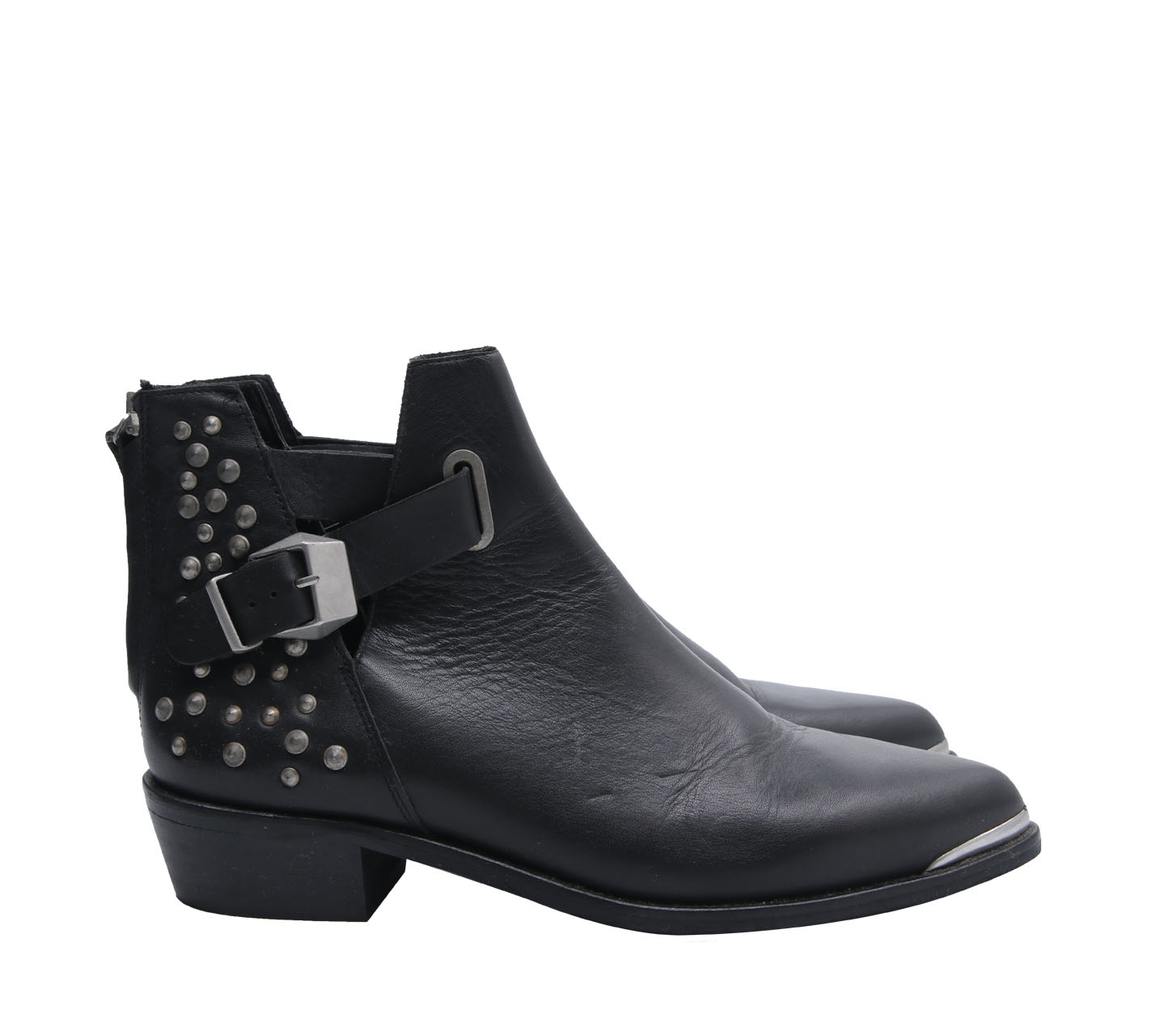 Zara Negro Black Noir Boots Heels