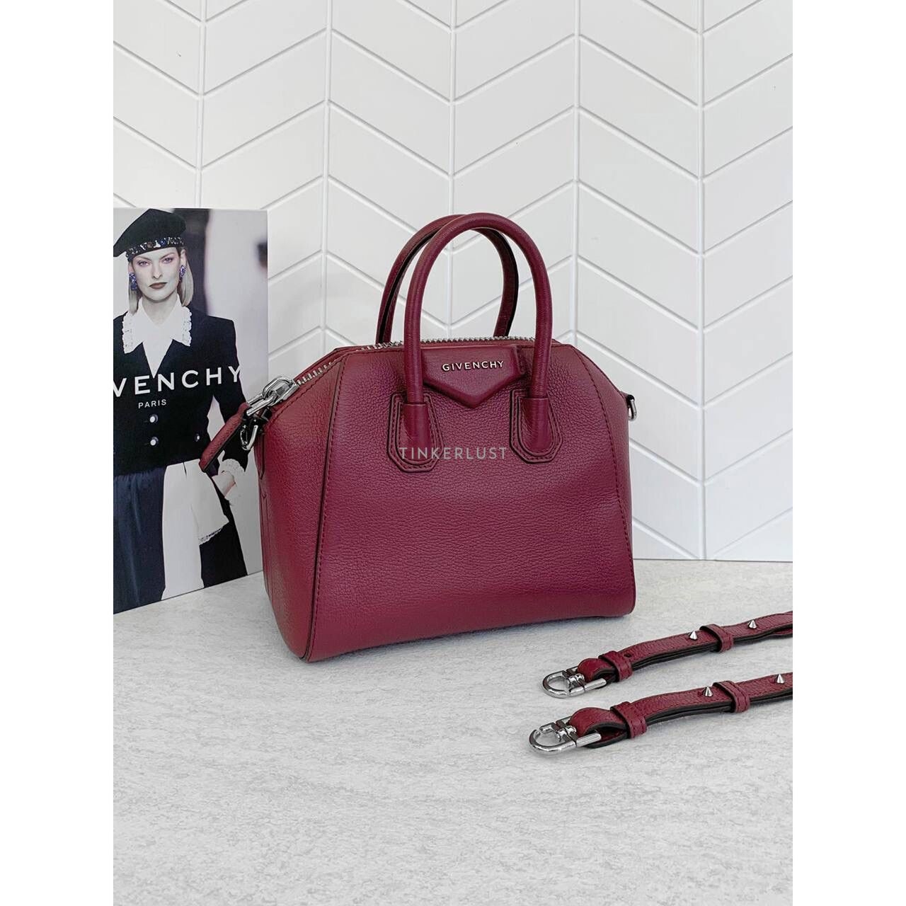 Givenchy Antigona Mini Red Wine 2018 Satchel