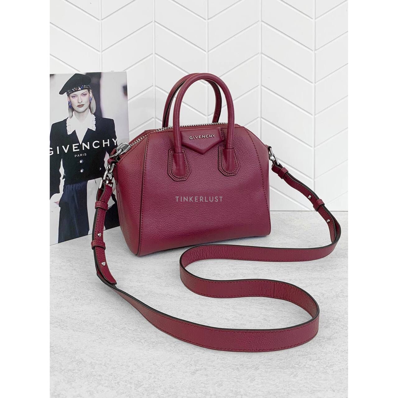 Givenchy Antigona Mini Red Wine 2018 Satchel