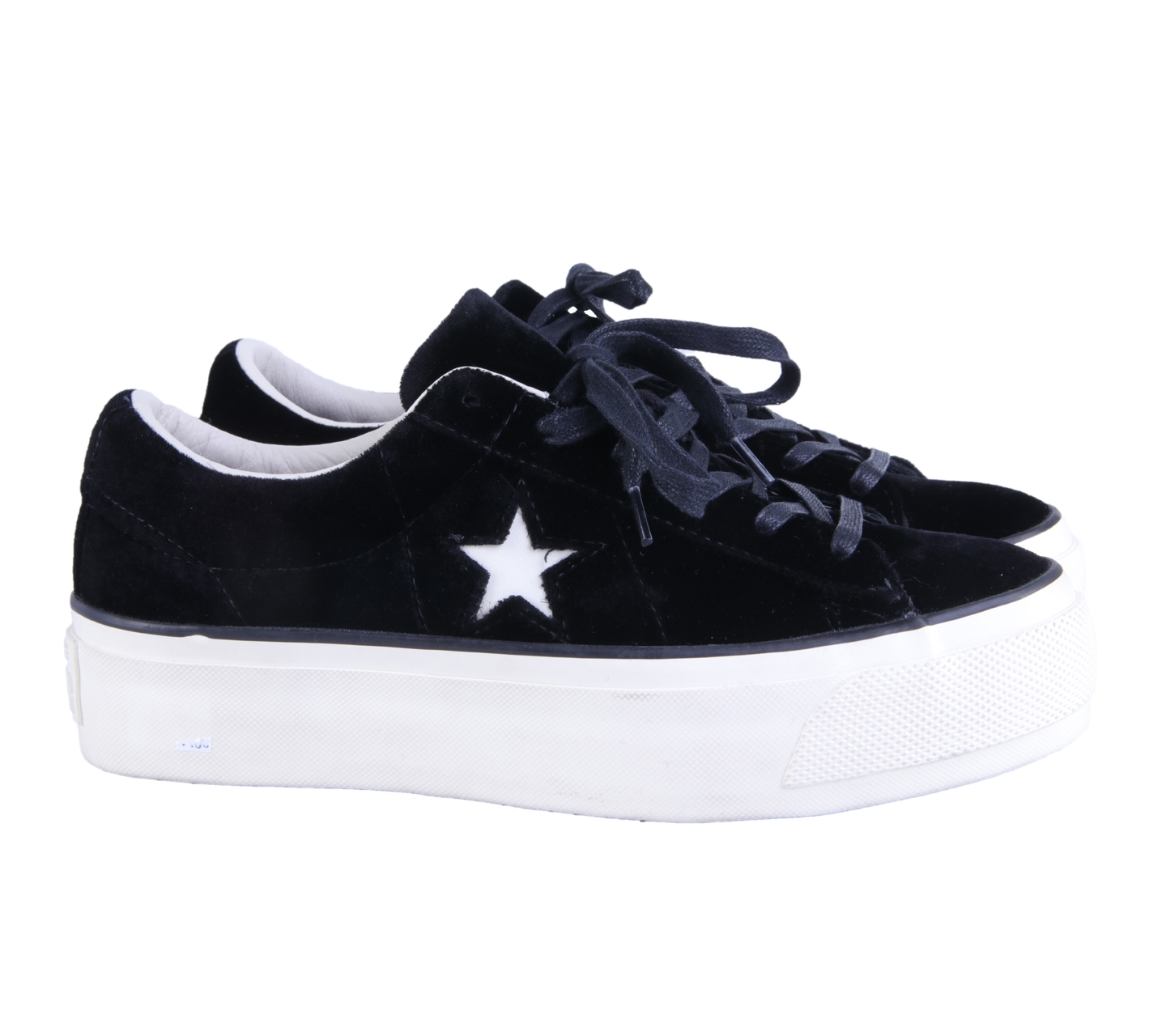 Converse Black One Star Platform Sneakers