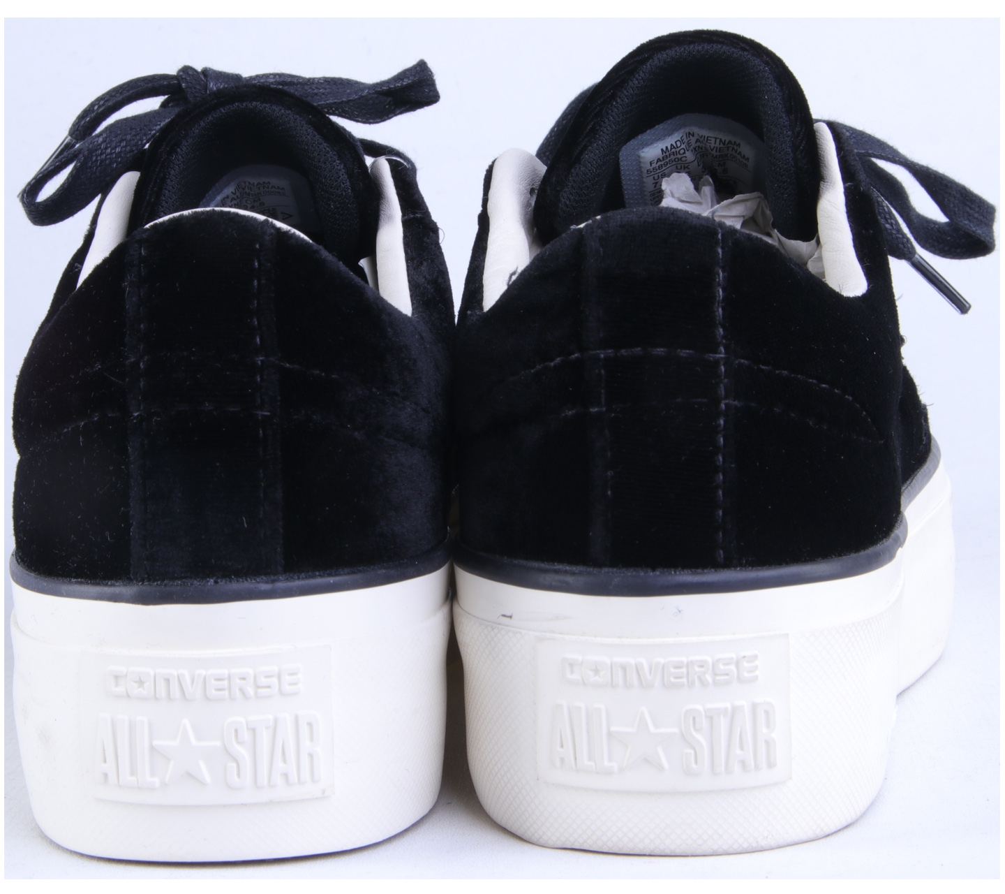 Converse Black One Star Platform Sneakers