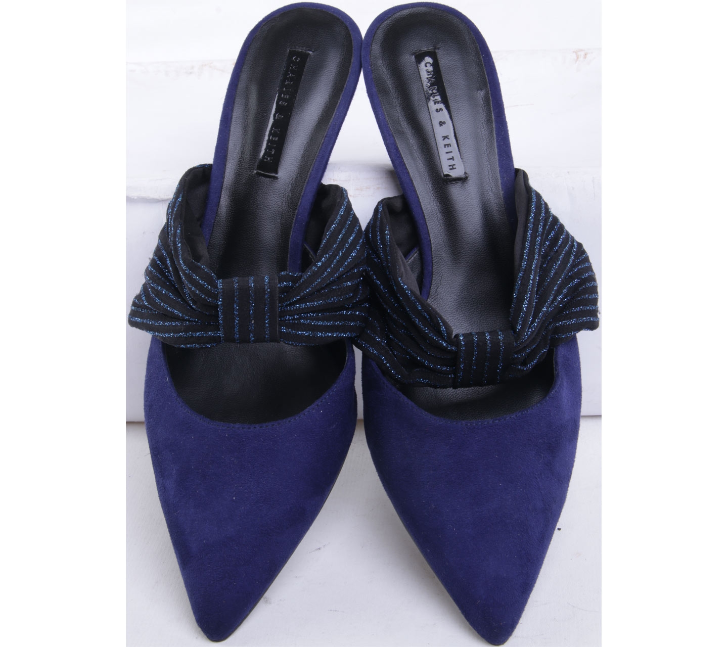 Charles & Keith Suede Kitten Heels